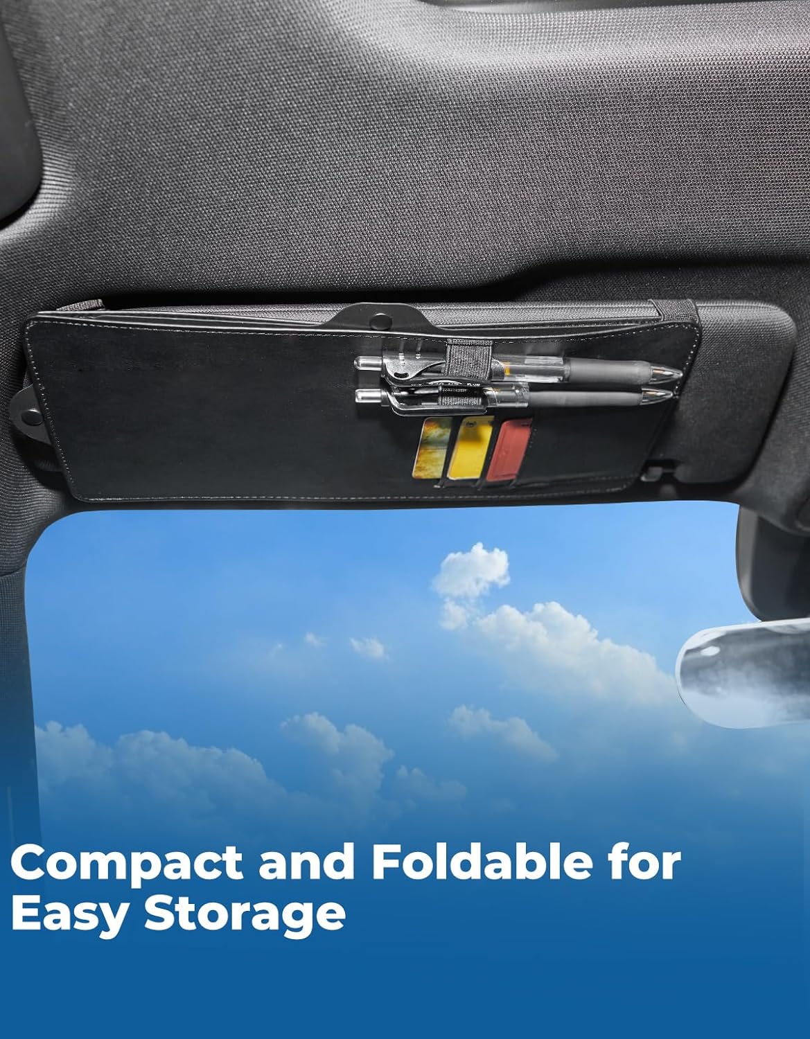 JOYTUTUS Car Sun Visor Extender, Sun Visor for Car Protects from Anti-Glare, UV Rays, Universal Fit, Practical