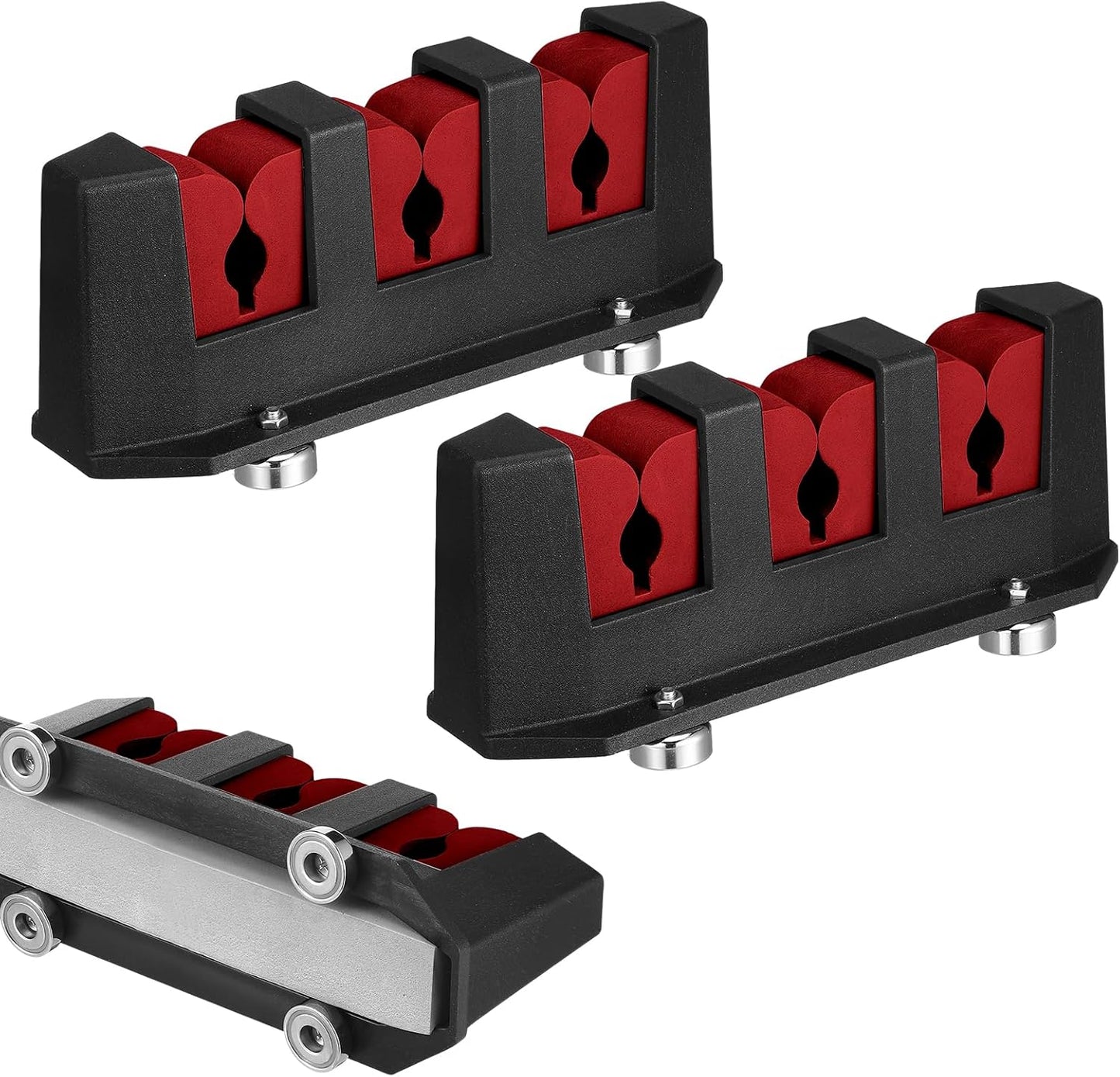 2 Pcs Magnetic Fishing Rod Holder for Car Fishing Pole Rack Vertical Rod Storage Holders for Truck Bed Boat Wall Garage Door