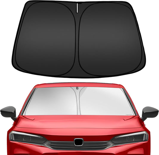 ARISMOTOR Windshield Sun Shade for Honda Civic 11th Gen 2022-2025, Custom Fit Foldable Front Window Sunshade Sun Visor Protector, Block UV Rays Keep Your Car Cooler