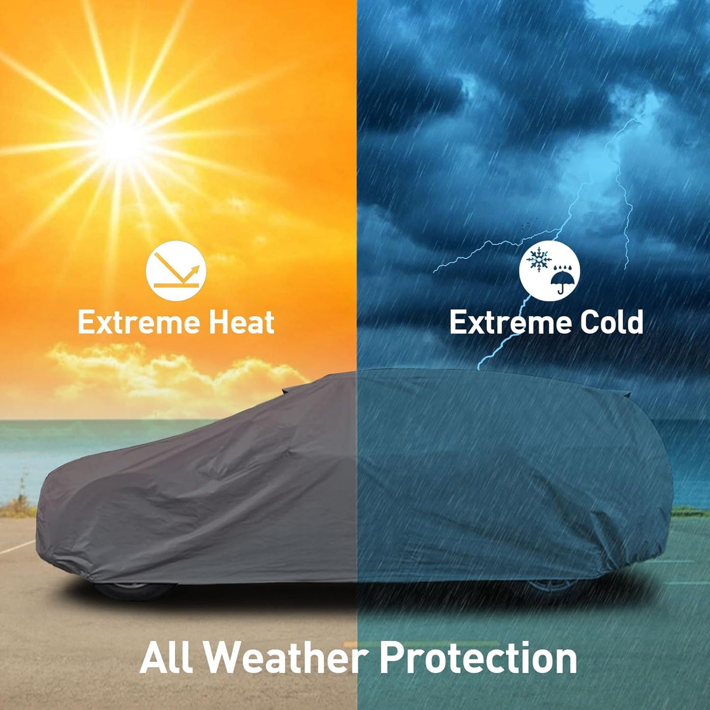 DaShield Ultimum Series Cadillac Series 60 Special 1936-1939 All Weather Protection Semi Custom Fit Dust, Sun, Snow, Rain Protection Indoor Outdoor