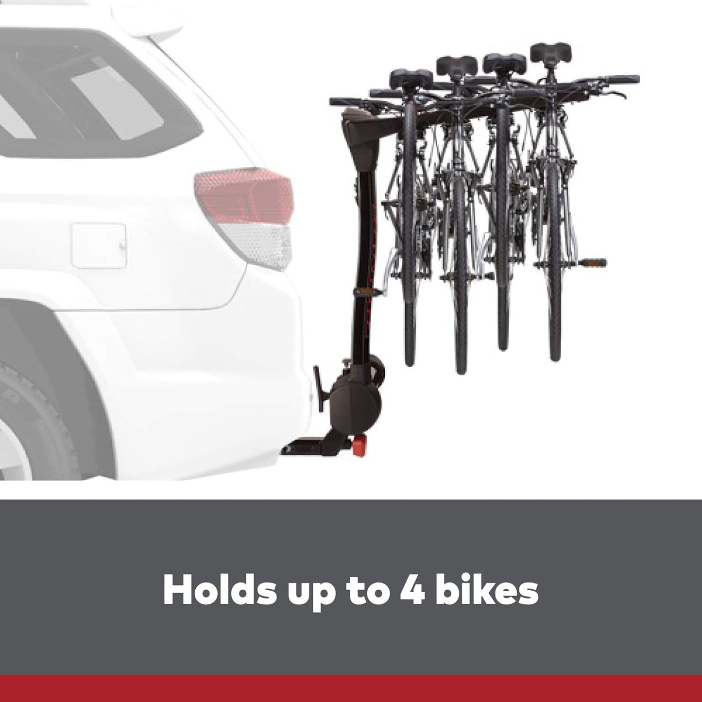 Yakima 4-Bike Hitch Mount Carrier, Swing-Away Bike Rack for Car, Truck, & SUV, FullSwing 4 - Heavy-Duty Bicycle Storage Equipment and Accessories for Vehicles