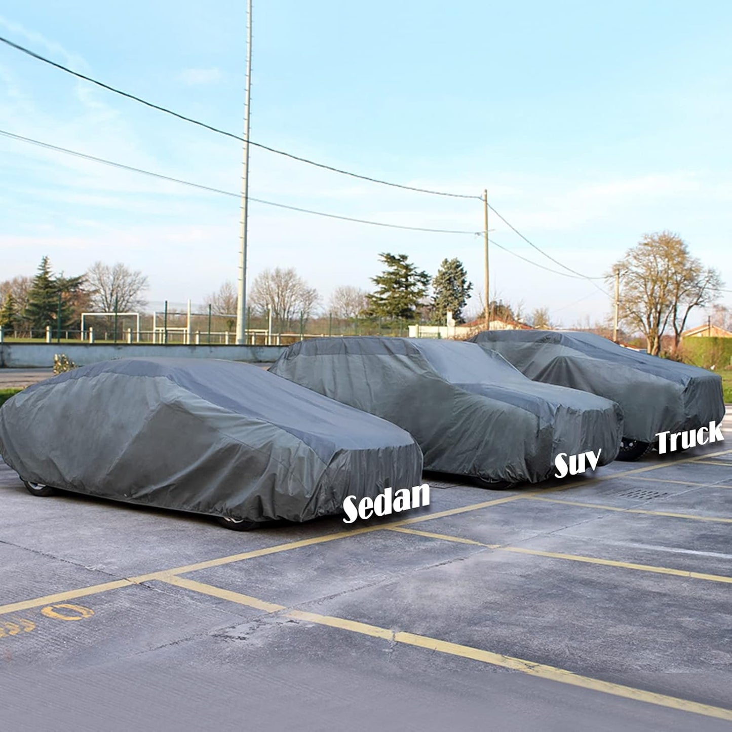XCAR Ultra Light Waterproof SUV Car Cover for Automobiles All Weather Protection, Windproof & Breathable, Fits Cars Up to 187"