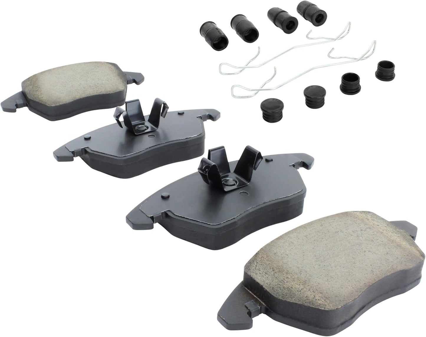 Premium Semi-Metallic Front Brake Pads (1001-1107BM) Compatible with Audi A1 2015-2017, Volkswagen Beetle 2012-2019, Volkswagen Jetta 2011-2018