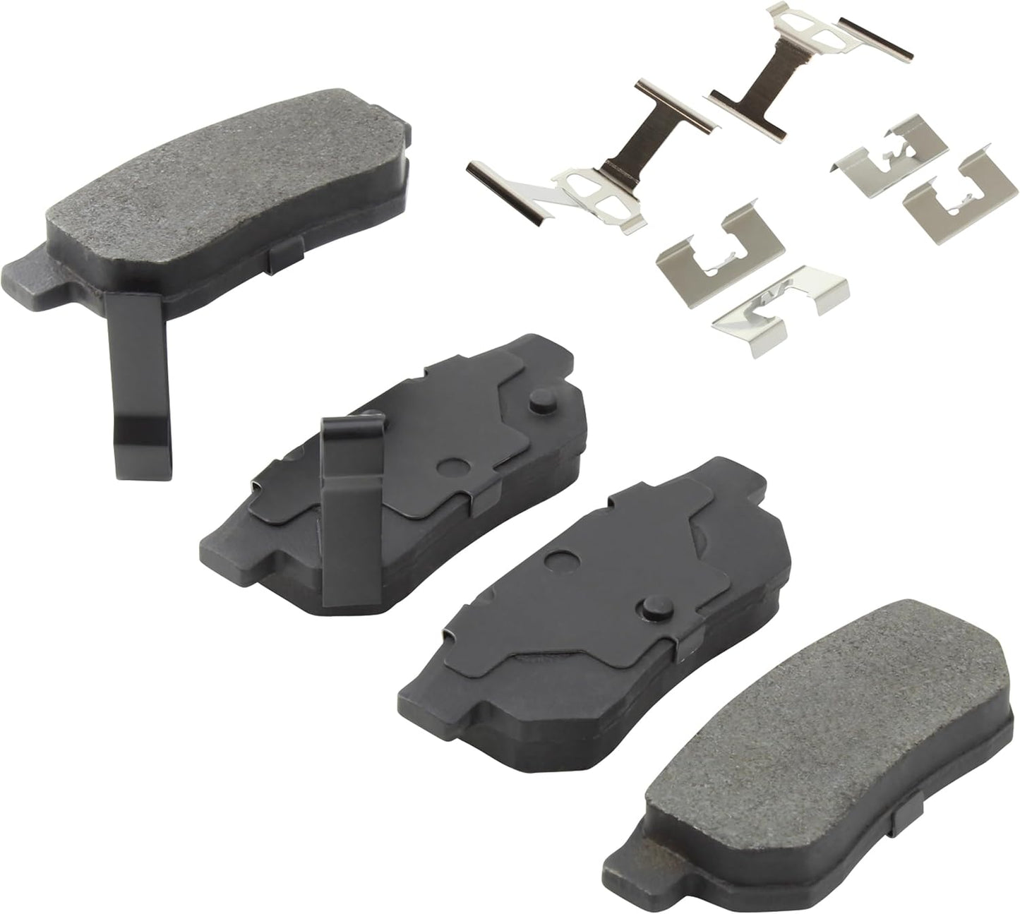 Premium Ceramic Rear Brake Pads (1001-0374C) Compatible with 1988-2014 Acura/Honda/MG (City/Civic/Civic del Sol/CRX/Fit/Integra/Prelude/TF/ZR/ZT)