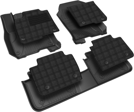 TPE Floor Mats & Carpet Mats Fit for Honda HRV 2023-2025 & Acura ADX 2025 - All Weather Protection Durable Waterproof TPE Anti-Slip Car Floor Liner - Double Layer Car Mats for HR-V Accessories