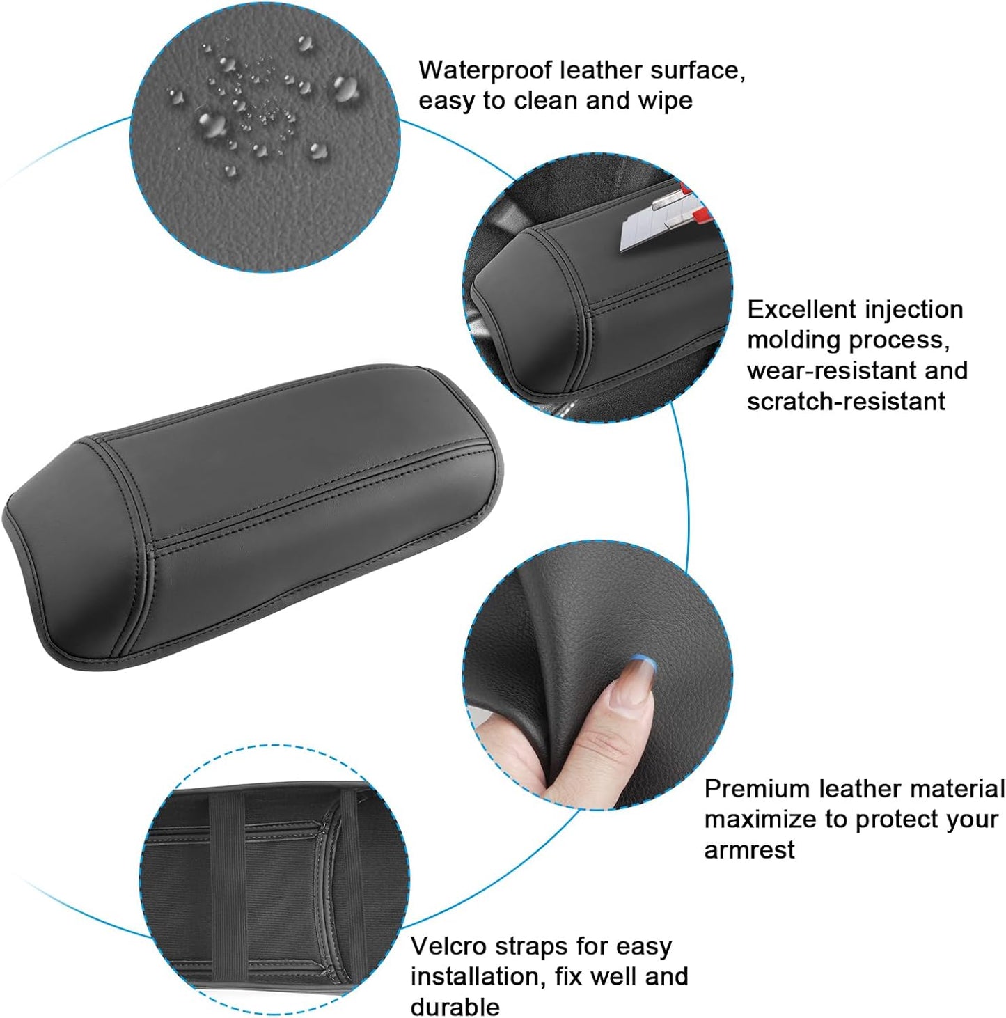 SXCY for 2025 Nissan Kicks Armrest Cover for 2025+ Nissan Kicks Center Console Cover 2025 Kicks Middle Console Cover 2025 Kicks Center Console Armrest Cover (0.24 Inches-Thin Cover)
