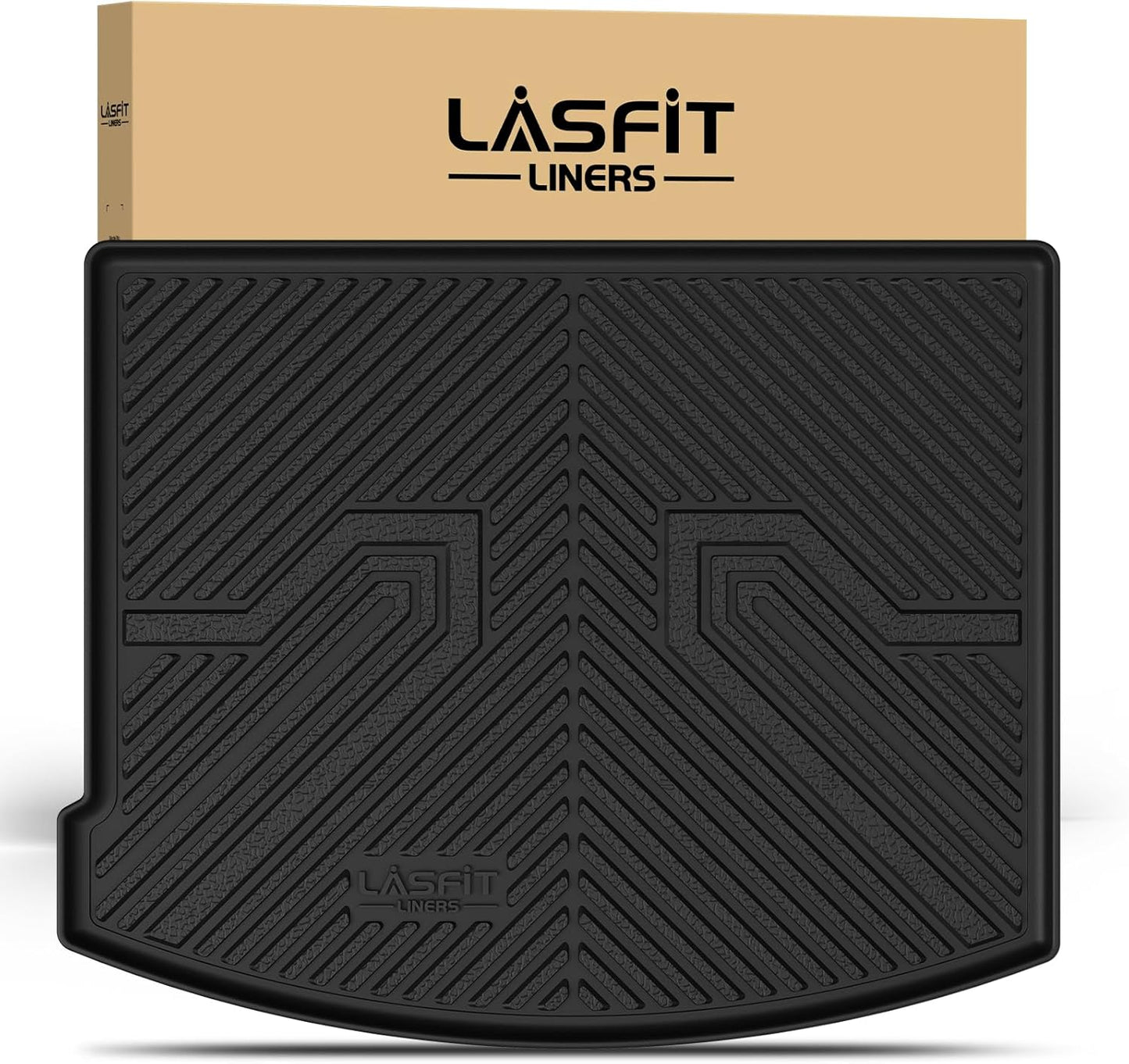 LASFIT Trunk Mat for Lincoln Corsair 2025 2024 2023 2022 2021 2020, All Weather TPE Cargo Mats Custom Fit Cargo Liner Front & Rear Trunk Liner, Black, Easy to Clean