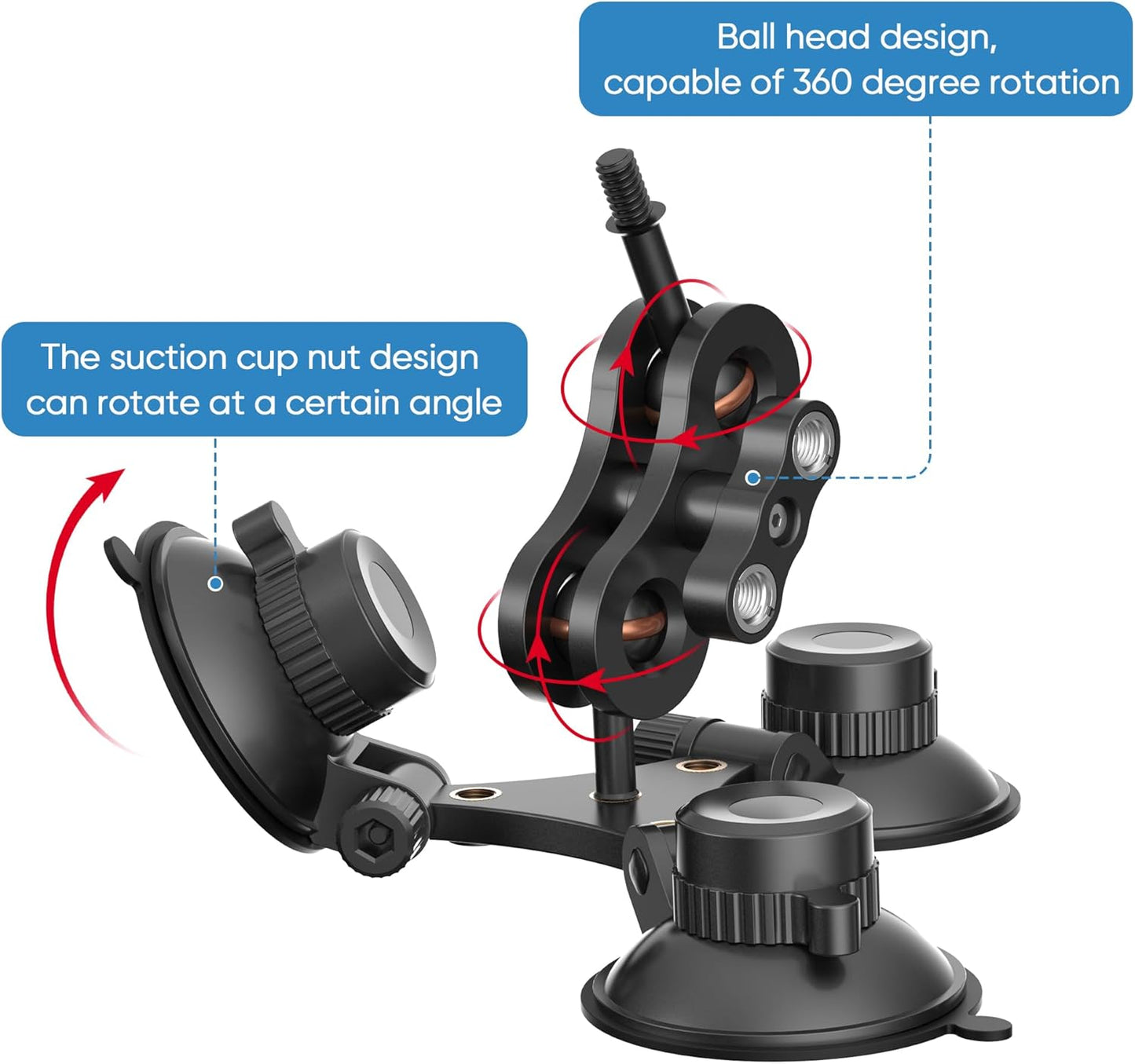 Radar Detector Mount, Triangular Suction Cup Mount,Windshield Radar Detector Suction Cup Bracket Suitable for Uniden Radar detectors