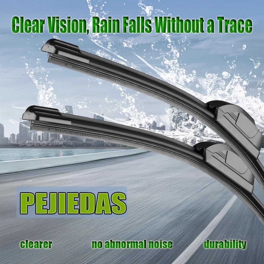 3 Wipers, Front Wiper + Rear Wiper Blades for Dodge Grand Caravan 2008-2020/Chrysler Town & Country 2008-2016 (26 inch + 20 inch + 16 inch Wiper Blades) OE Original Style