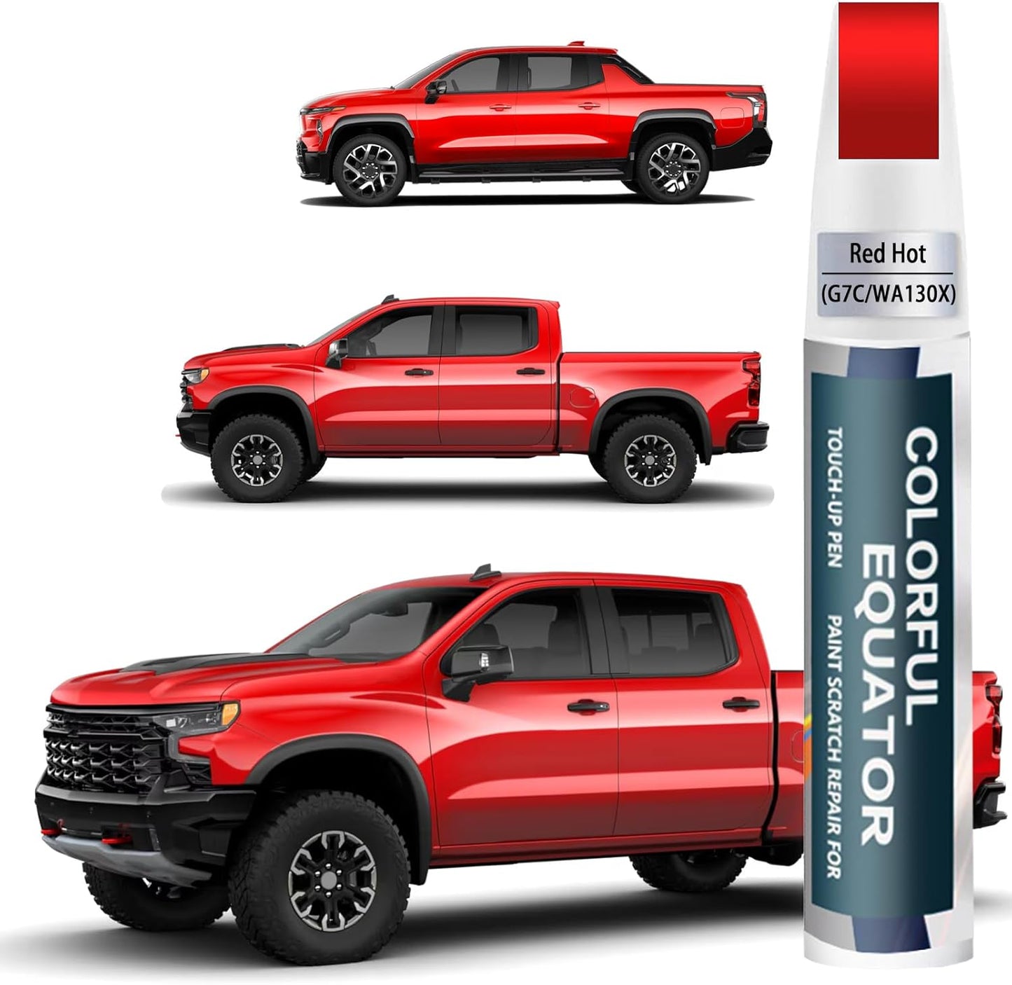 Red Hot(G7C/WA130X) Touch Up Paint Compatible with Chevrolet, Car Paint Pen Scratch Repair Two-In-One Touch Up Paint, Premium Car Scratch Remover for Deep Scratches
