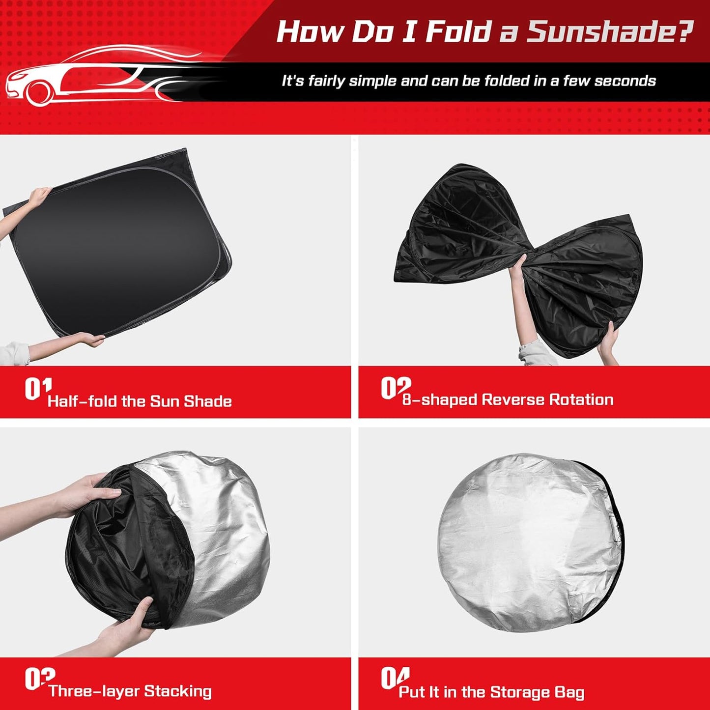 ARISMOTOR Windshield Sun Shade for Kia Telluride 2020-2025, Custom Fit Foldable Front Window Sunshade Sun Visor Protector, Block UV Rays Keep Your Car Cooler