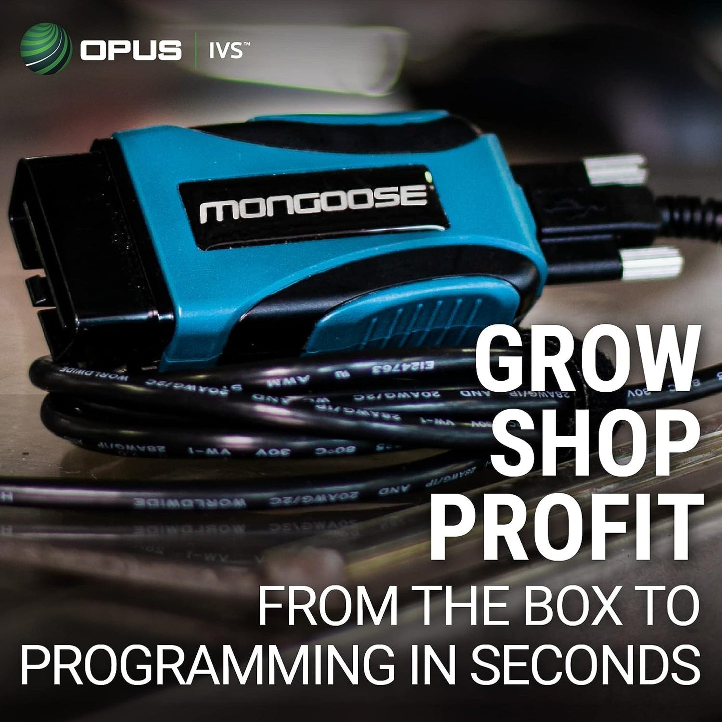 Opus IVS Mongoose-Plus J2534 OEM Vehicle Interface Cable - OEM Reprogramming and Diagnostics for Subaru