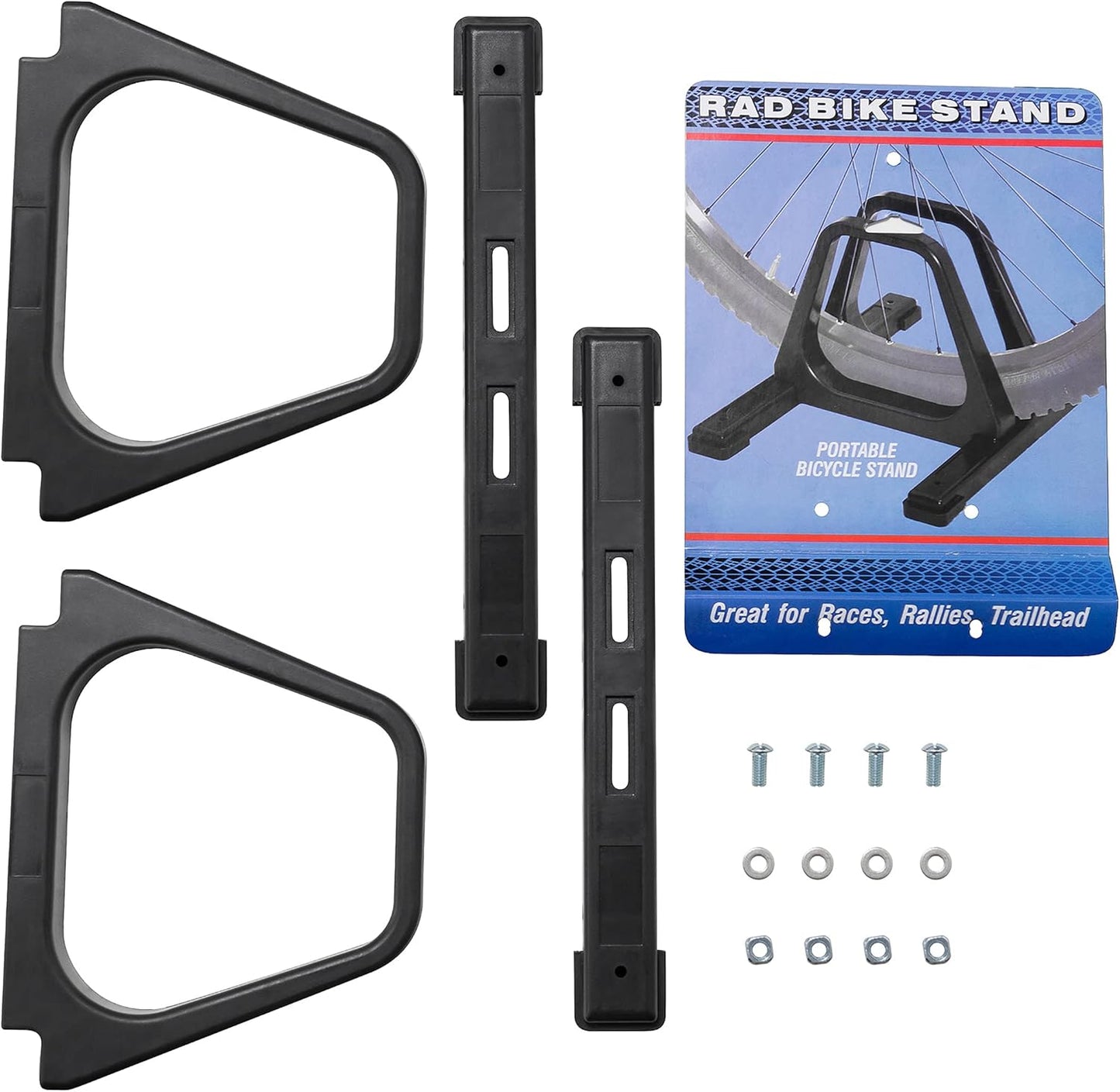RAD Cycle Bike Stand Portable Floor Rack Bicycle Park for Smaller Bikes Lightweight and Sturdy Ready for The BMX Racing Track
