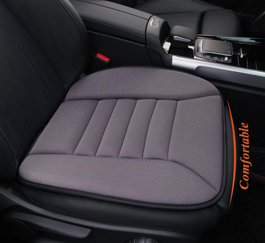 kingphenix Car Seat Cushion with 1.2inch Comfort Memory Foam, Seat Cushion for Car and Office Chair (Dark Grey)