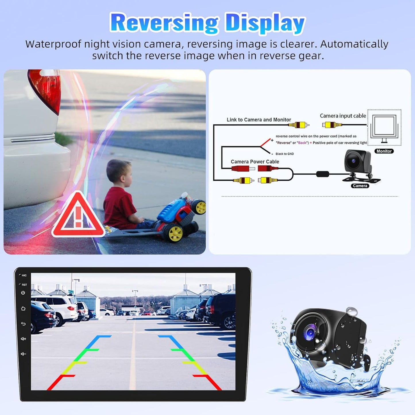 SIXTOP [8-Core 2+64G] Android Car Stereo for Hyundai Tucson IX35 2010-2015 with Carplay Android Auto 59 Theme 10.1 inch Touch Screen Bluetooth 5.0 FM/RDS Network Radio DSP 32EQ AI Voice GPS