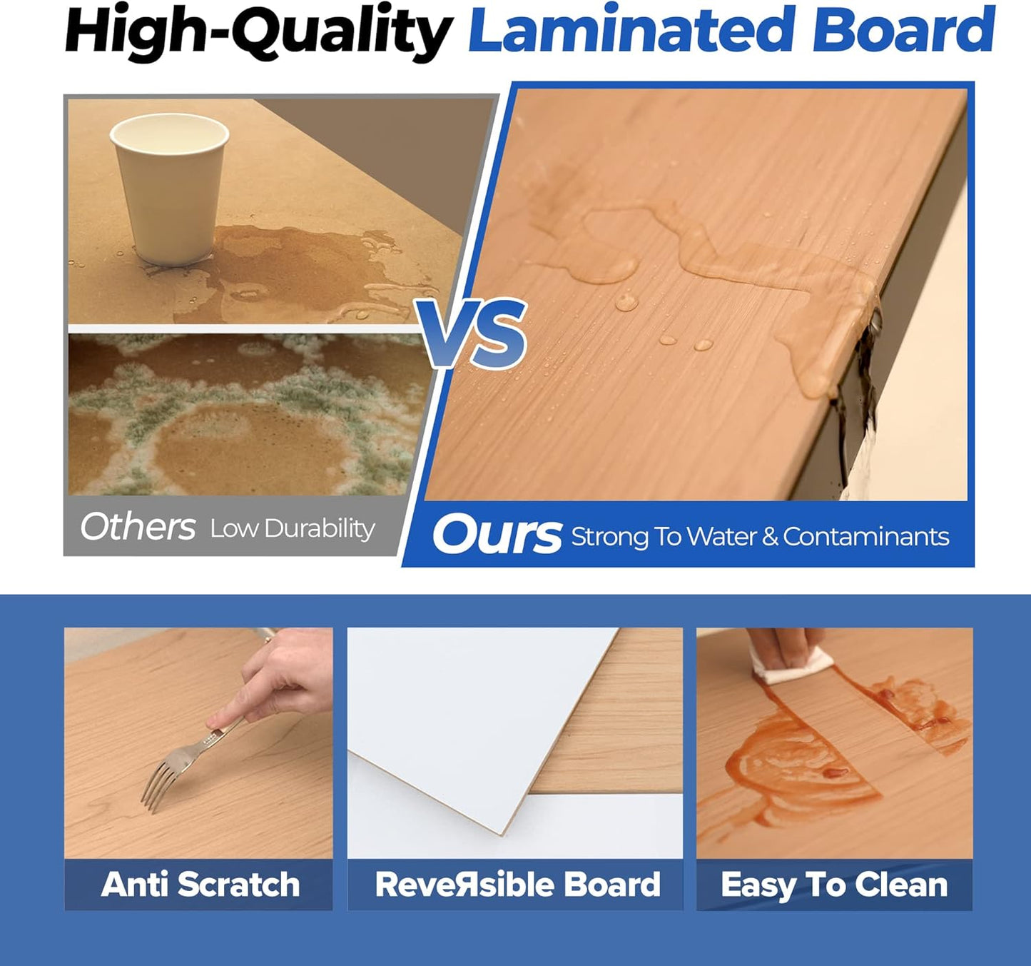 HOMEDANT 5 Tier Laminated Boltless Metal Shelving Unit Adjustable Garage Storage Utility Rack Heavy Duty Shelves Organization Multipurpose Shelf Warehouse Pantry Shed 35.9" W x 18.2" D x 71.3" H 1Pack