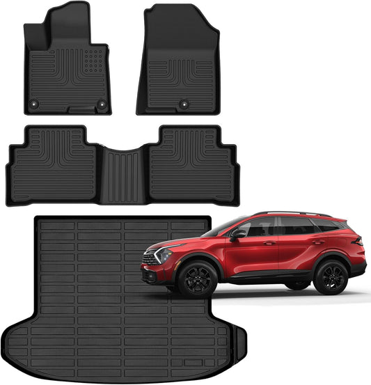 Accessories for Kia Sportage Floor Mats 2023 2024 2025 (Gas Only) Car Mats for Kia Sportage All Weather Floor Mats Cargo Liner LX| EX| X-Line| SX| SX Prestige| X-Pro| X-Pro Prestige