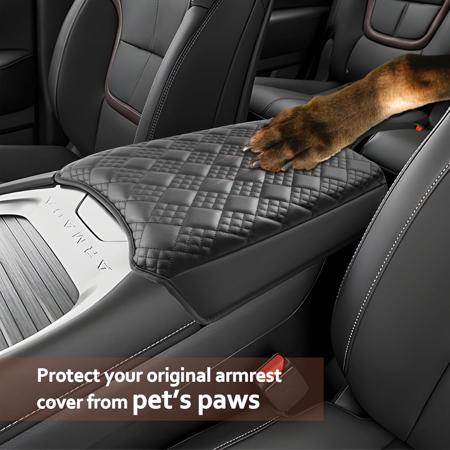 SKTU for 2025 Nissan Armada Armrest Cover for 2025+ Nissan Armada (SV/SL/Platinum/Pro-4X/Platinum Reserve) Center Console Cover Nissan Armada 2025 Accessories Center Console Cushion (Thicken)