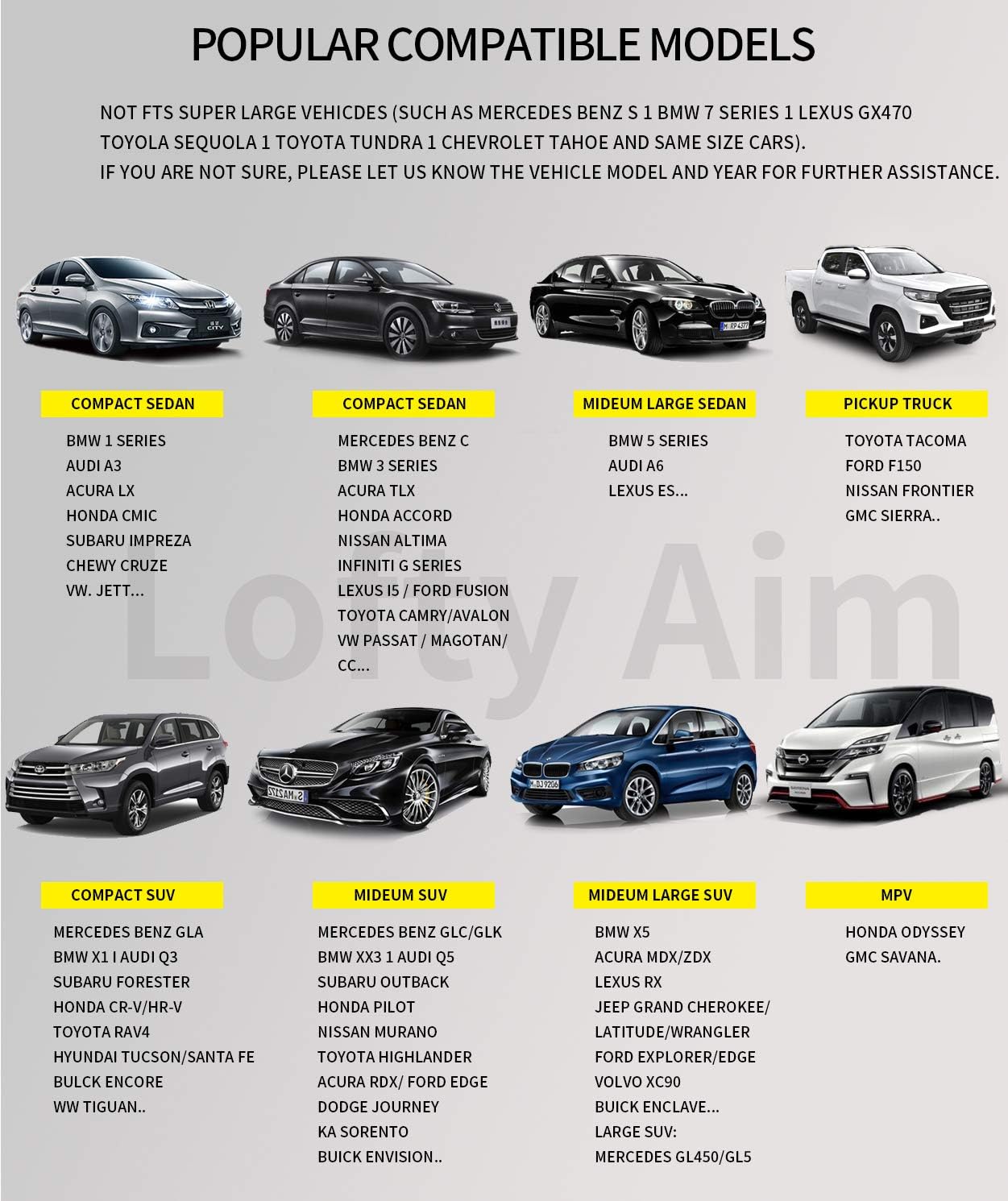 Premium Car Seat Cushion, Driver Cushion with Comfort Memory Foam & Non-Slip Rubber Bottom, Car Seat Pad Works with 95% of Vehicles and Office Chair or Home (Black)