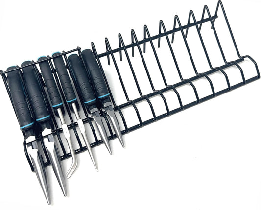 Plier Organizer Rack for Tool Box Storage, Holds Regular and Wide Handle Pliers, Fits Toolbox or Chest Drawers, Durable and Space-Saving Design by MLTOOLS