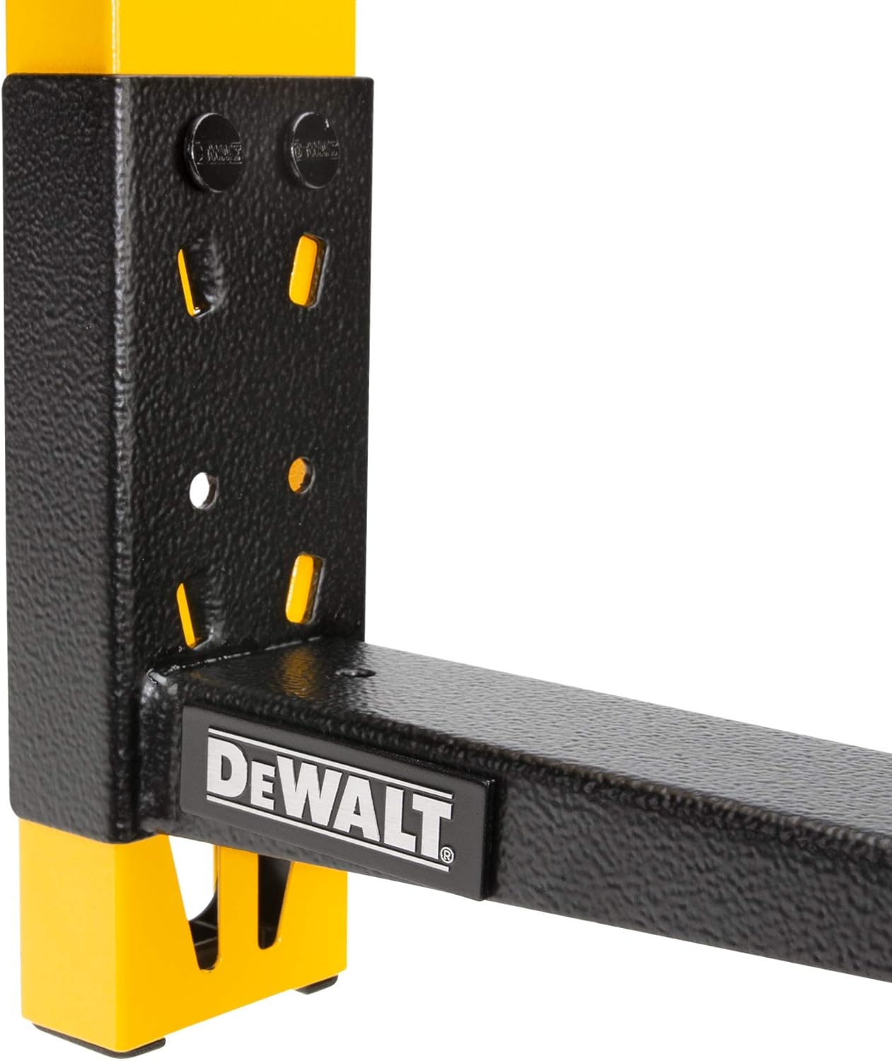 DEWALT 3-Piece Wall Mount Cantilever Wood and Lumber Storage Rack for Workshop Shelving, Multi-Depth Storage, Supports a Total of 273 lbs.