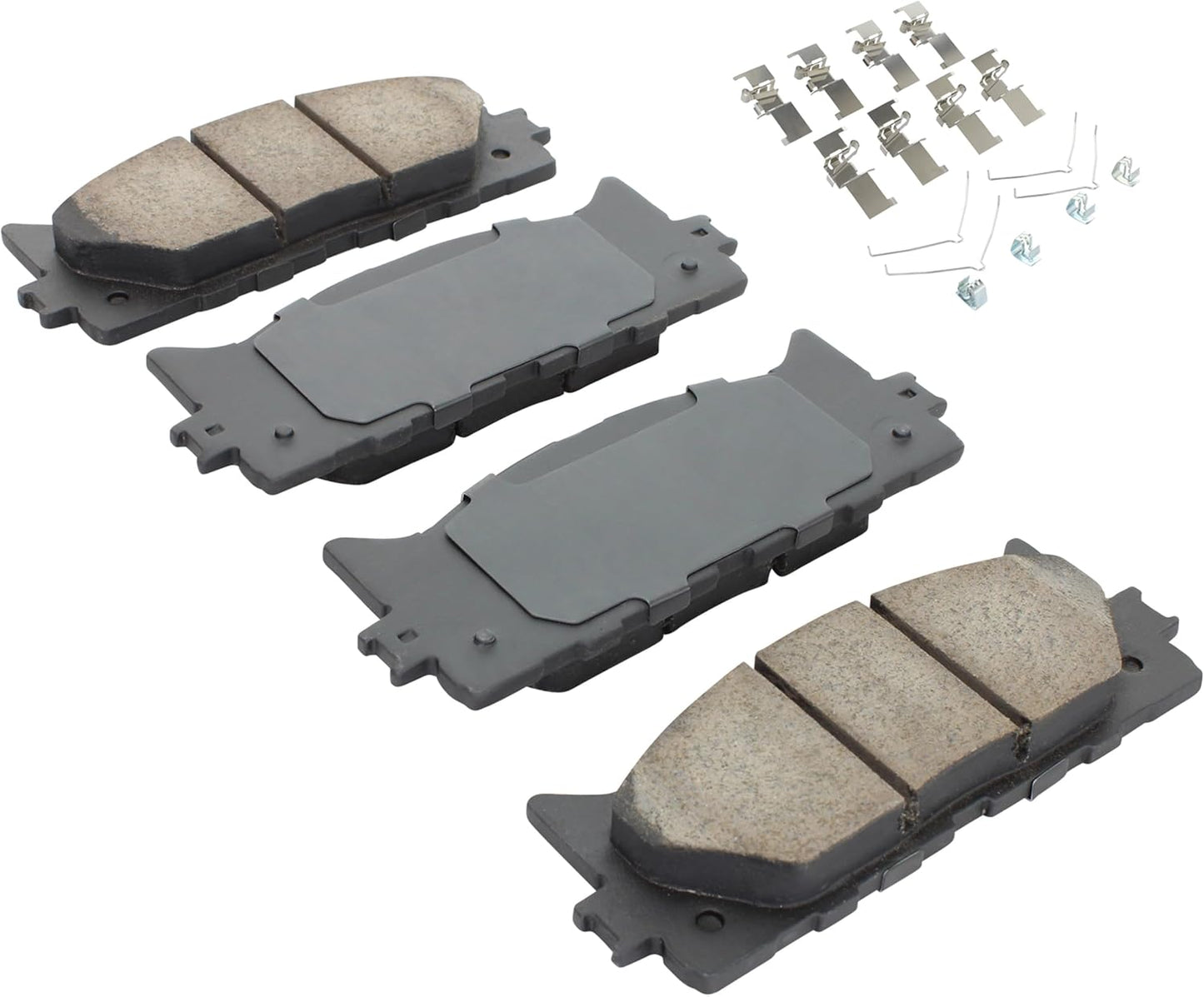 Premium Ceramic Front Brake Pads (1001-1293C) Compatible with Lexus ES300h 2013-2018, Lexus ES350 2007-2018, Toyota Avalon 2008-2018, Toyota Camry 2007-2017