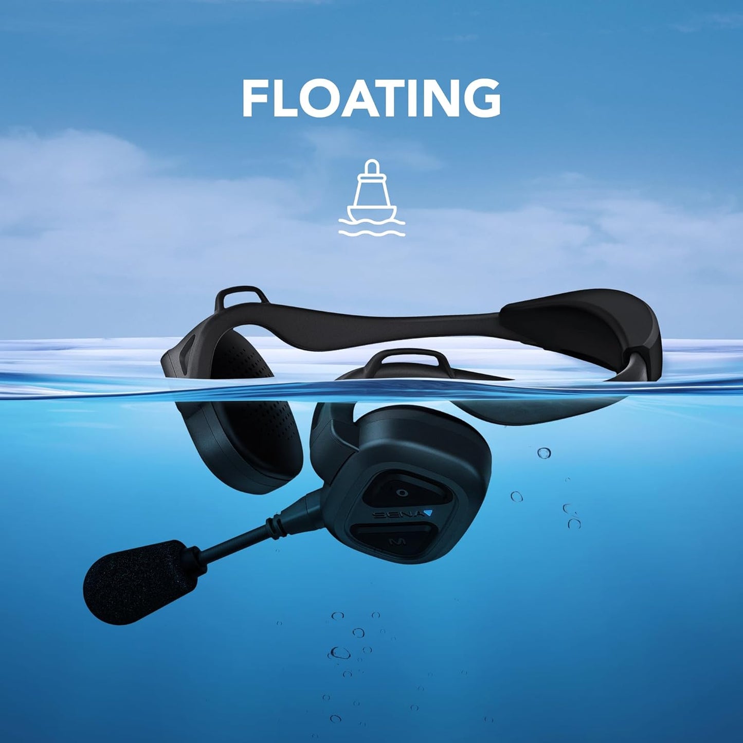 Sena Nautitalk Bosun On Board Crew Communication Headset for Sailing & Yachting, a.k.a. Marriage Saver, 4-Quad Pack