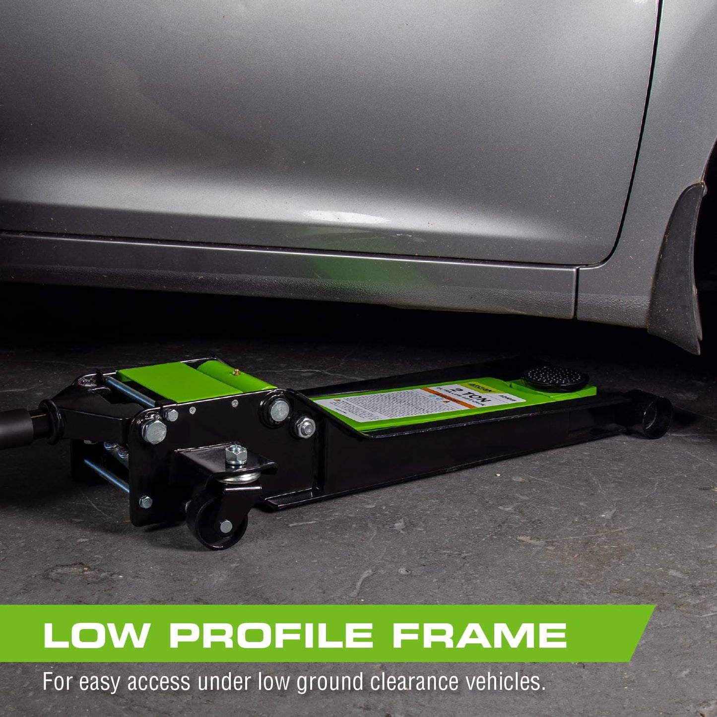 ARCAN Tools 2-Ton Extra Long Reach Low Profile Steel Floor Jack (A20016)