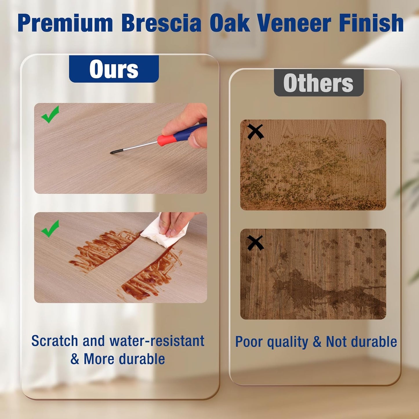 WORKPRO House 3000lbs 5-Tier Shelving Unit, 72" H Adjustable Storage Shelves, Boltless Book Shelf, Shelf Organizer for Kitchen, Living Room, Bathroom, Wood Grain Pattern, Waterproof Board, Black