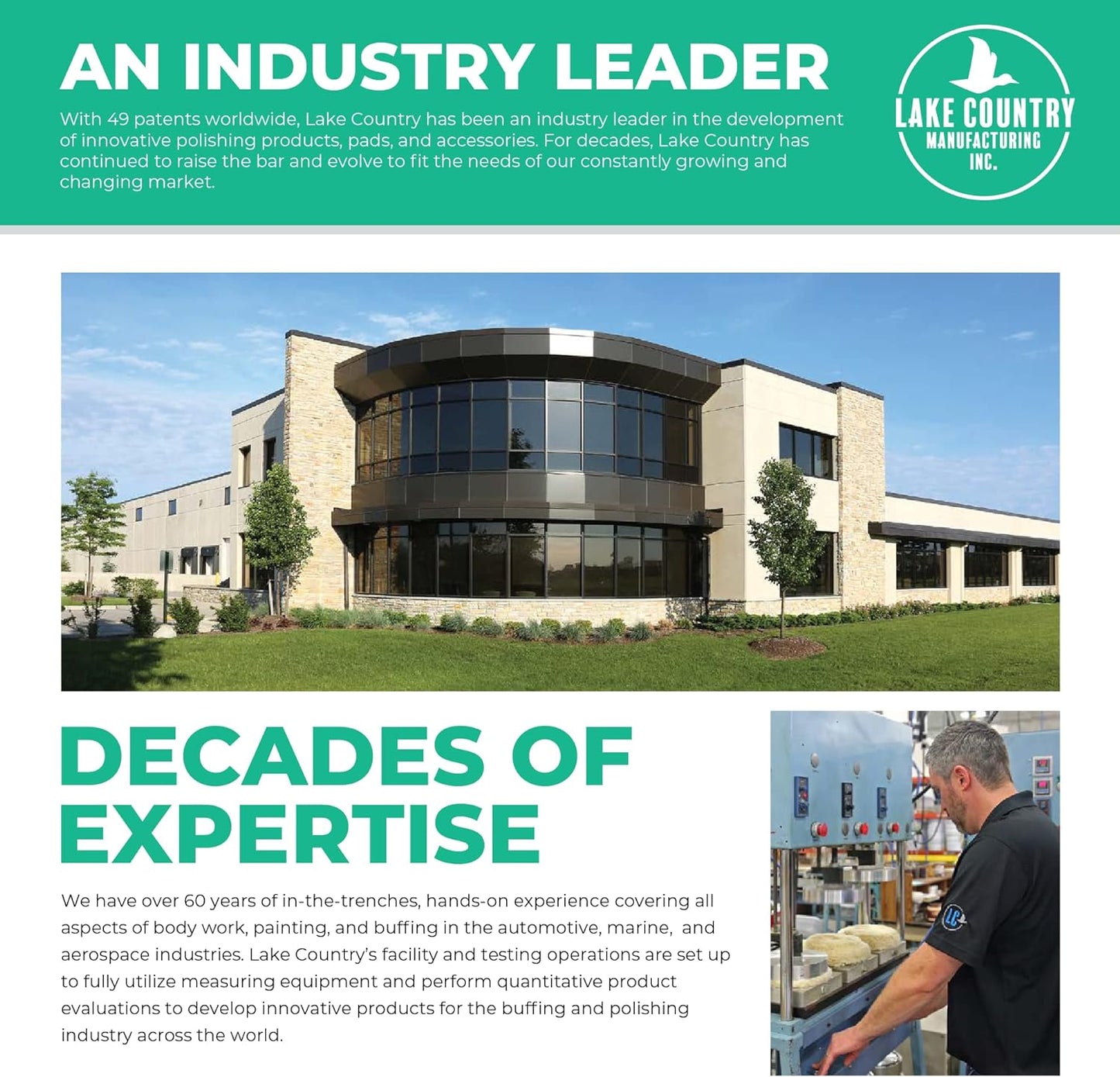 Lake Country HDO Heavy Cutting Microfiber Pad - Safe for All Paint and Finishes: Heavy Duty Orbital Cutting Pad Helps Remove Scratches, Swirls, Buffing Trails, and Oxidation (2 Pack, 6.5")