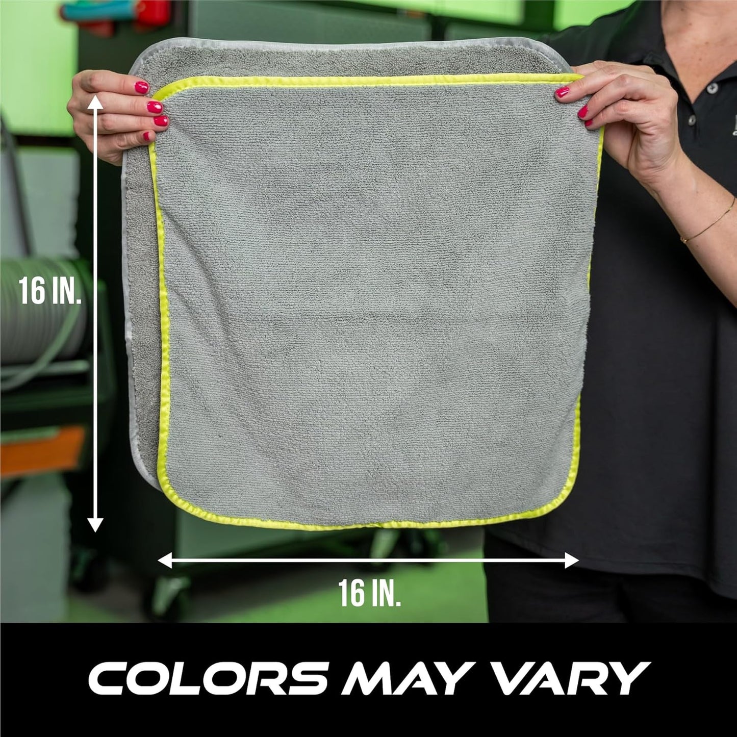 VIKING Utility Microfiber Towel for Car Interior and Exterior Use, Professional Towels for Detailing and Car Wash Kit, 350gsm, Grey, 16 Inch x 16 Inch, 8 Pack