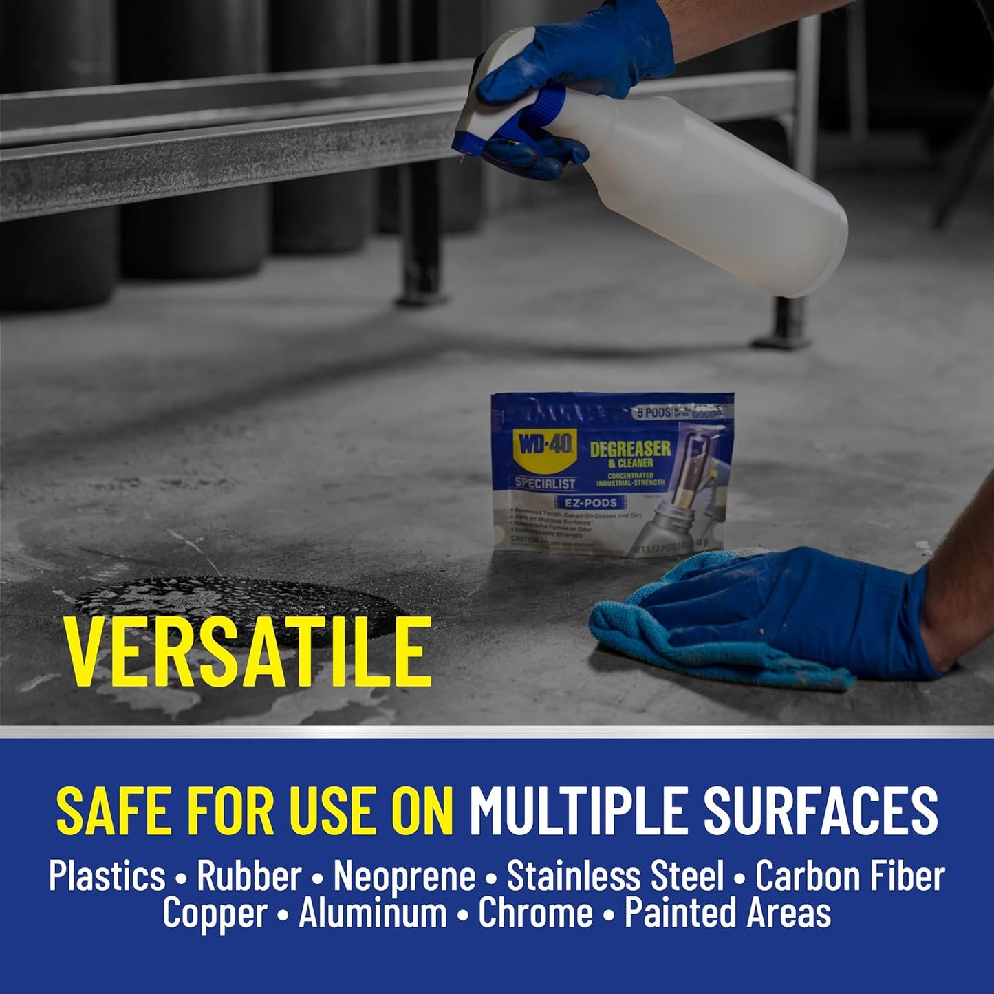 WD-40 Specialist Degreaser and Cleaner EZ-PODS, Customizable Industrial-Strength Concentrate, Multi-Surface Cleaning Solution, 1-Pack of 20 PODS