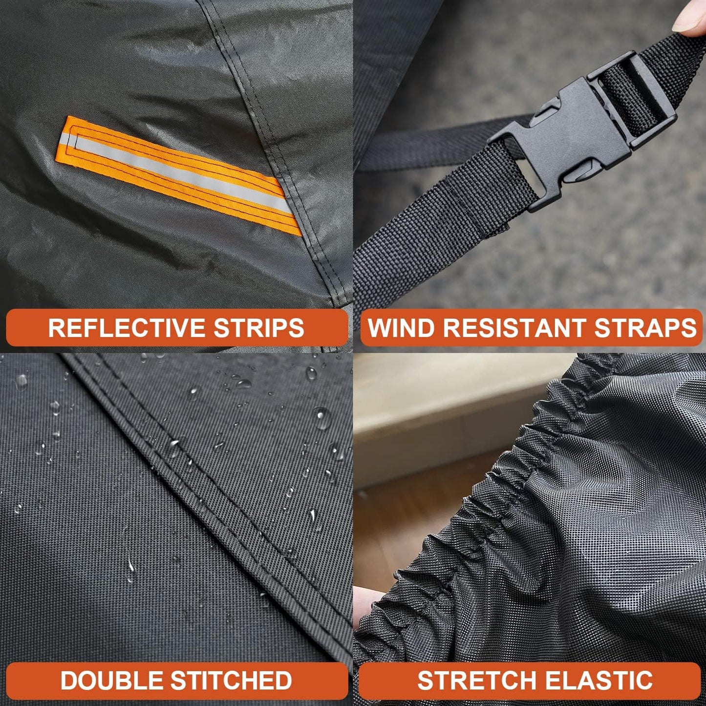 Kayme 7 Layers SUV Car Cover Waterproof All Weather, Outdoor Large SUV Cover Rain UV Protection, Universal Fit for Infiniti QX56 QX80, Ford Expedition, Nissan Armada, Toyota Sequoia (207-214 inch)