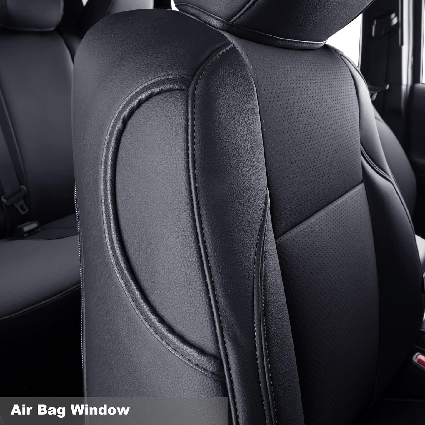 LUCKYMAN CLUB 2 Front Tacoma Seat Covers Custom Fit 2016-2023 Tacoma Crew Cab and Extended Cab (Black 2 pcs)