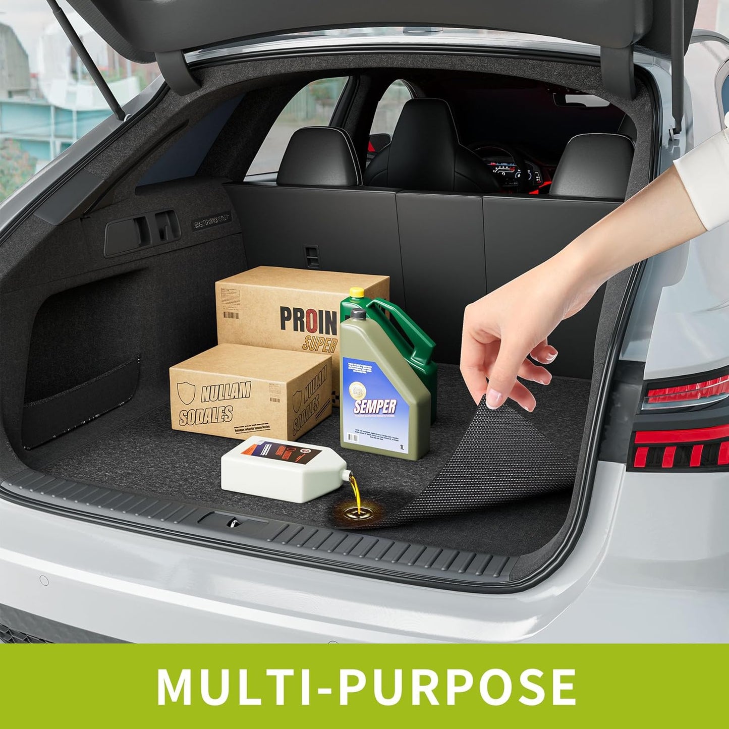 Oil Spill Mat - 20' x 7'4" Absorbent Oil Garage Floor Mat for Under Car - Protect Driveway from Drips, Spills, Stains, Reusable & Durable Garage Floor Protection Mat with Waterproof Backing