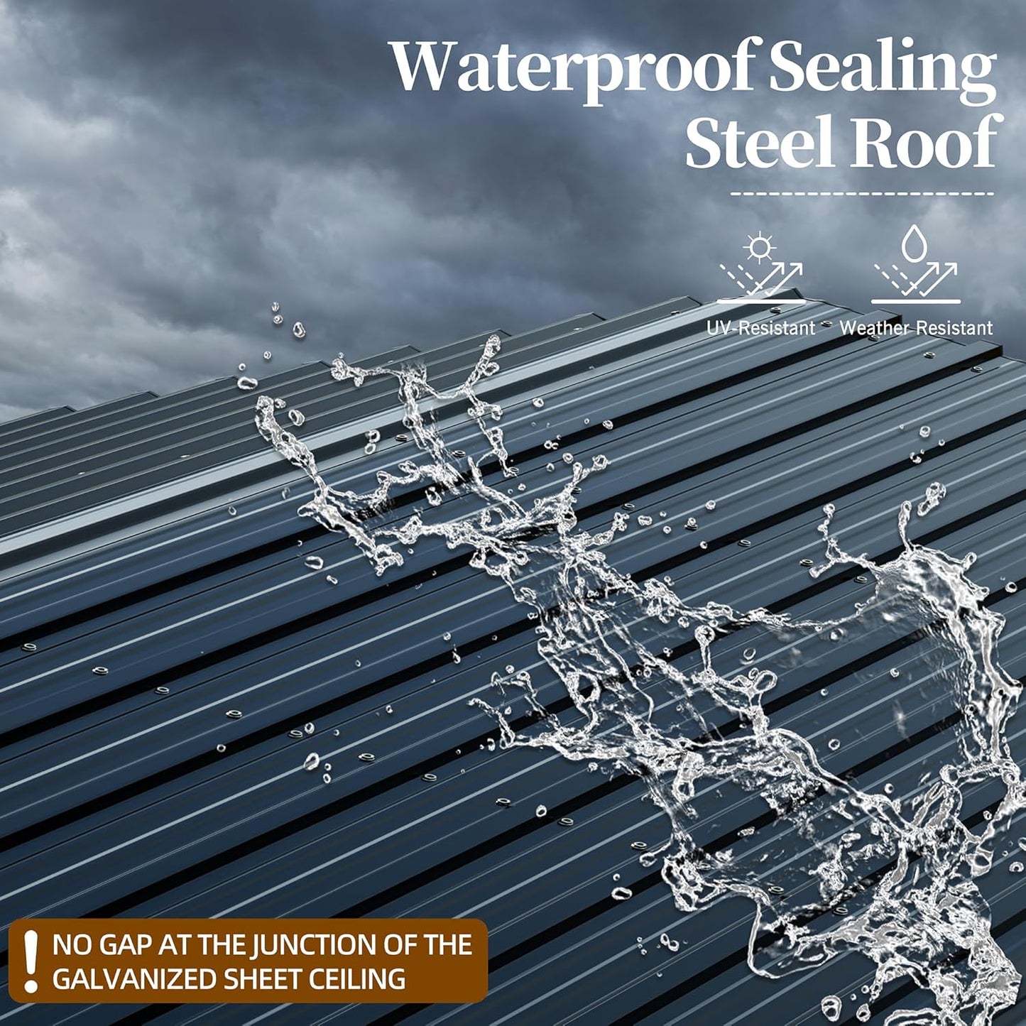 Walsunny Metal Carport 20x20 FT Heavy Duty Carport Canopy with Enhanced Base, Outdoor Car Shelter with Galvanized Steel Roof and Frame Garage for Truck, SUV, Boat, Black