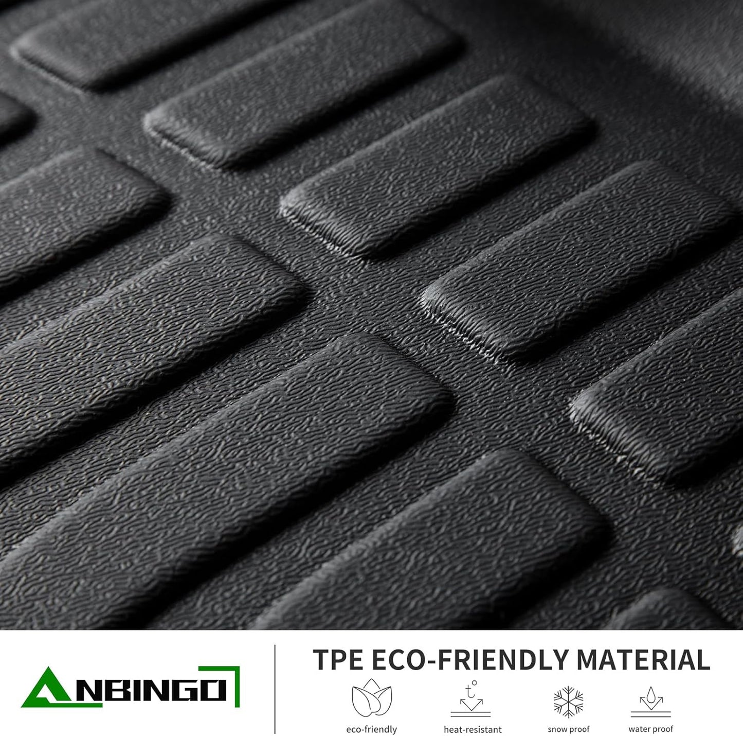 ANBINGO®Floor Mats Fit for 2015-2020 Chevy Tahoe/GMC Yukon (Only for Bucket Seat / 7 Seat)(Not for XL), Fit All Weather Floor Mats for Tahoe Cargo Trunk Mat Liner Accessories