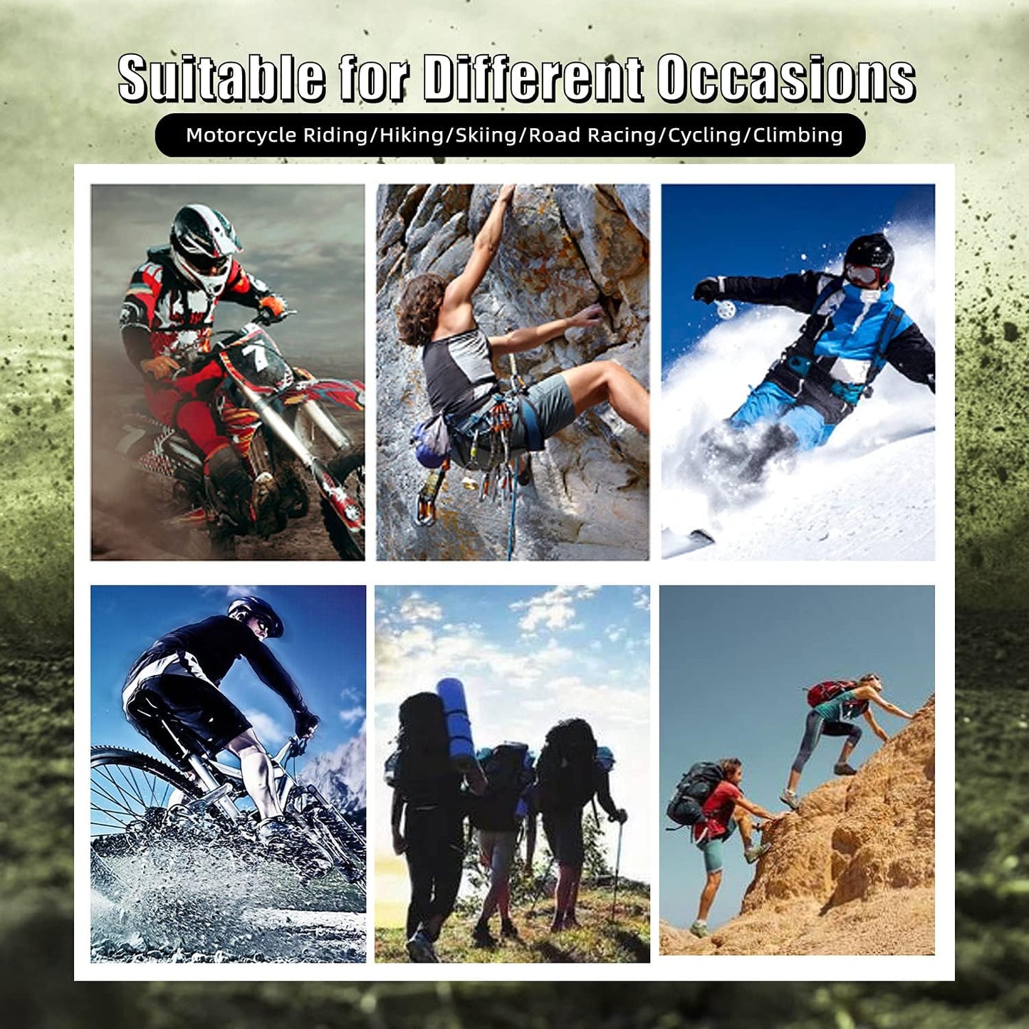 Motorcycle Gloves for Men and Women Full Finger Touchscreen Mountain Dirt Bike Gloves for Powersports BMX ATV MTB Driving Motocross Cycling Gloves(XL, Orange)