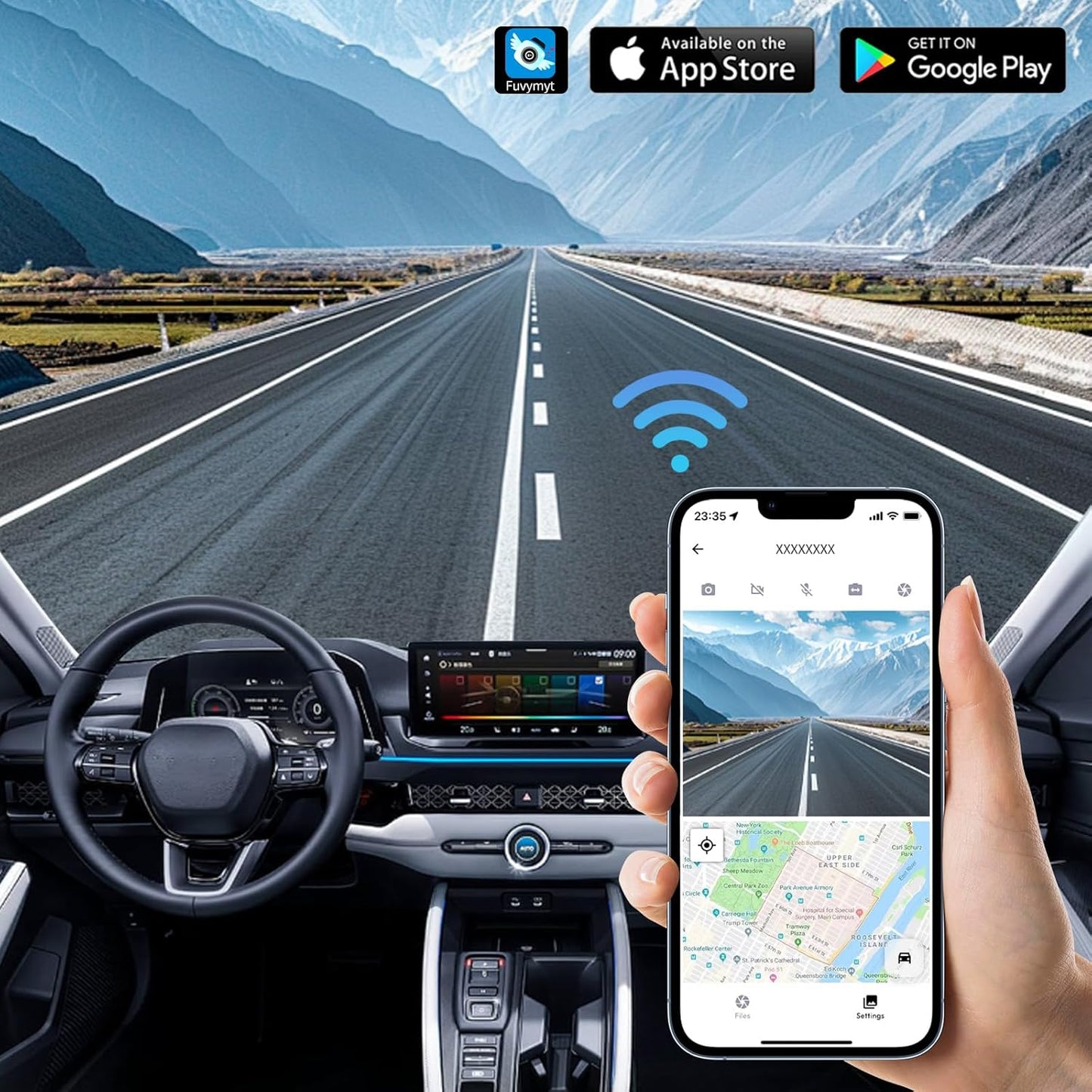 Front 4K Dash Cam for Honda HR-V 2023 2024 2025 2026 Sport LX EX-L (Gen3),Easy Installation,OEM-Style,Collision Detection,Loop Recording,WiFi & App,64G Card