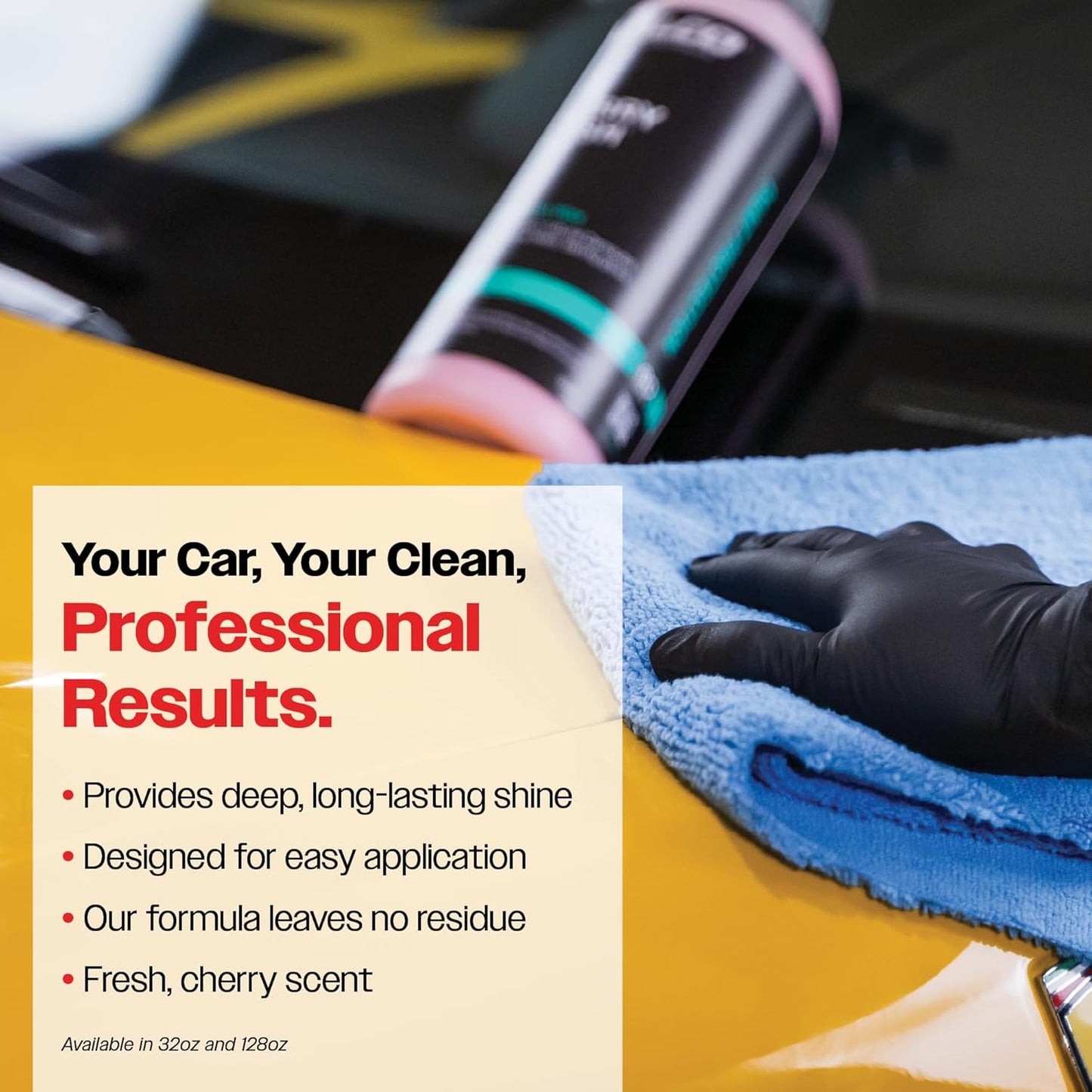 Malco Cherry Flash Automotive Liquid Paste Wax – Protect & Shine Your Vehicle/Easiest Way to Hand Wax Your Car/Lasting Gloss & Protection For Cars, Trucks, Boats and Motorcycles / 32 Oz. (124832)