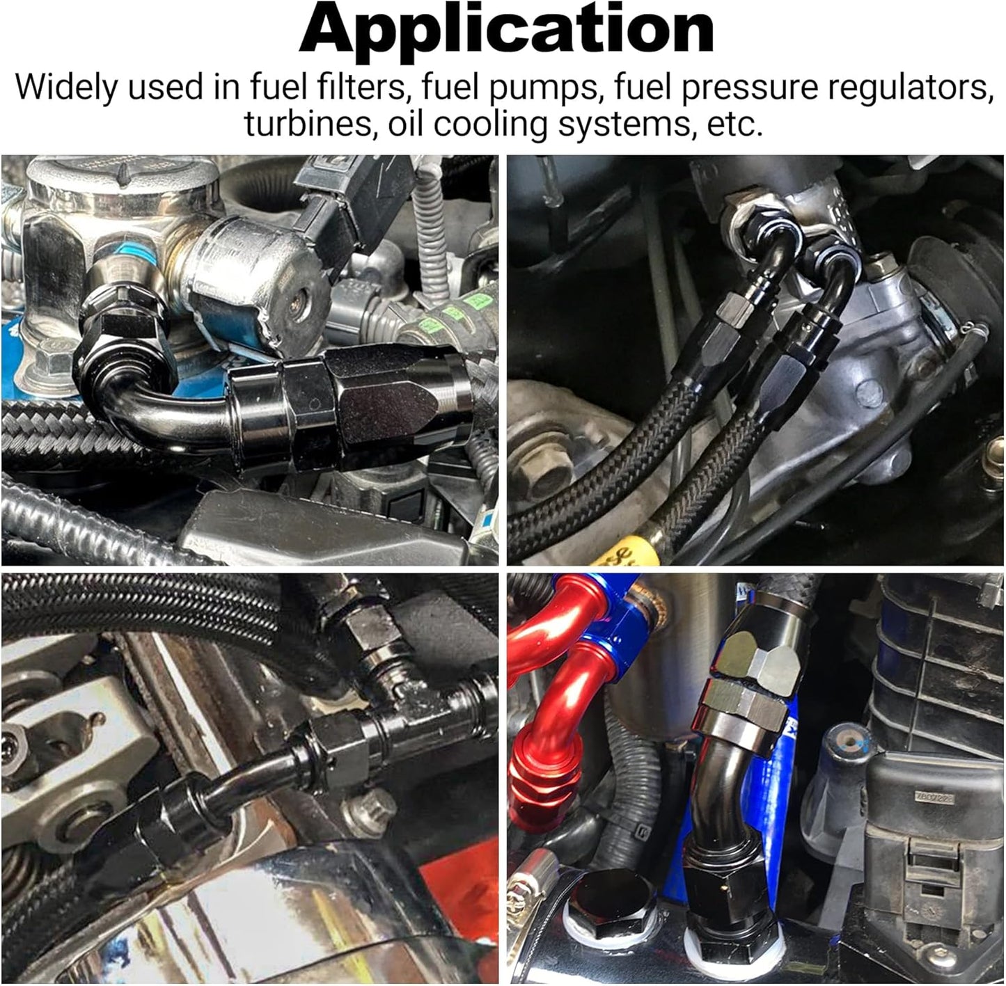 EVIL ENERGY 10AN 150 Degree One Piece Full Flow Hose End Fitting Swivel For CPE Braided Hose