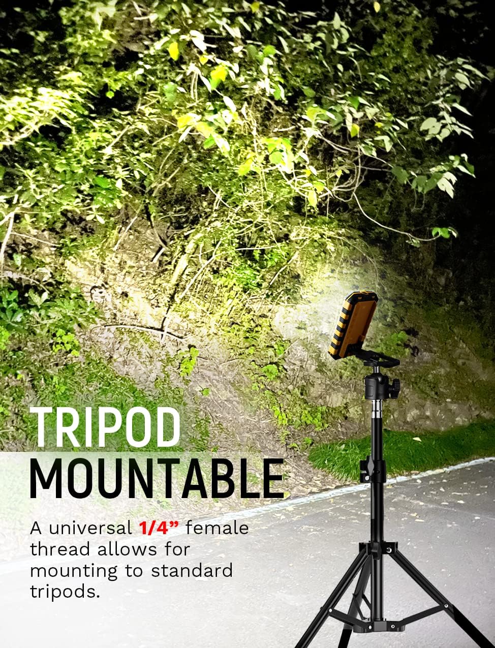 LED Rechargeable Magnetic Work Light 40W 1500Lumens, Hanging Hook 4 Lighting Modes, Job Site Lighting for Car Repairing, Camping, Hunting, and Hurricane(Orange)