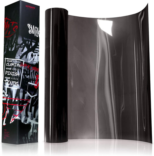 VViViD+ Ultimate Headlight Taillight Tint Vinyl Wrap (16" x 30ft, Dark Smoke)
