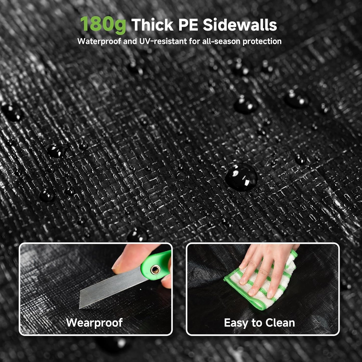 Real Relax 10×15FT Heavy Duty Carport with Removable Sidewalls, Metal Car Port Multi-Use Outdoor Storage Trucks, Cars, Boats, Galvanized Metal Roof, Cream White