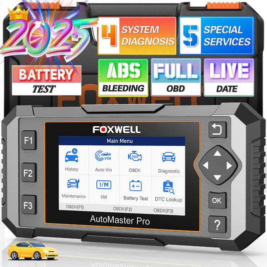 2025 FOXWELL NT614 Elite OBD2 Scanner with 5 Resets ABS Bleeding, SAS Calibration, Oil, EPB, Throttle, Upgrade of NT604 Code Reader Scan Tools, ABS SRS Engine Transmission Battery Test Car Scanner