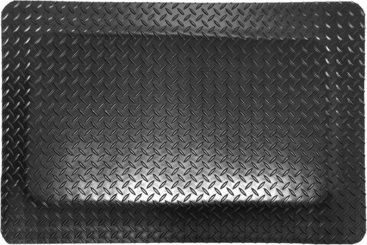 Rhino Mats, American Classic Diamond Anti-Fatigue Mats, Industrial Ergonomic Comfort Standing Mat for Work, Home, Garage, Office, Kitchen or Anywhere (Black 9/16" Thick, 3 FT. x 7 FT.)