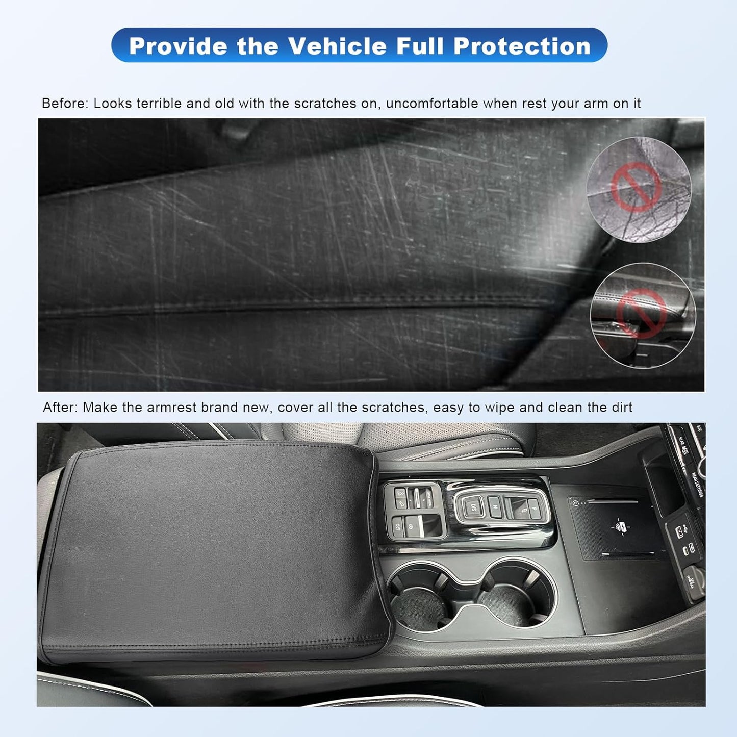 CDEFG for 2026 Honda Passport Center Console Cover for 2026 Honda Passport TrailSport Elite/TrailSport/RTL Accessories Armrest Cover 2026 Passport Middle Console Pad Arm Rest Cushion