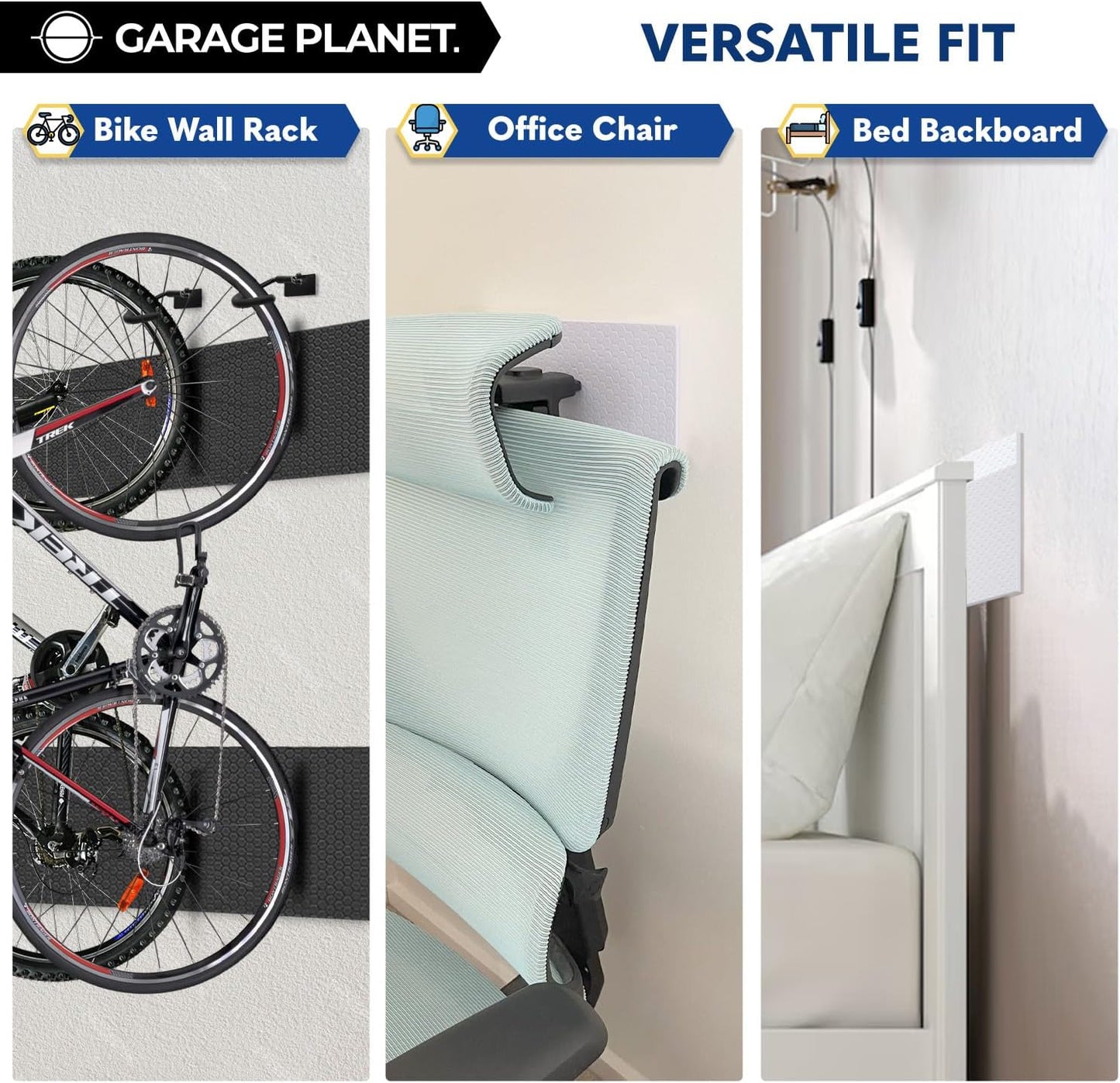 H1 Garage Wall Protector Car Door Wall Protector, Tool-Free, Designed in Australia (Black, 2 Pack)