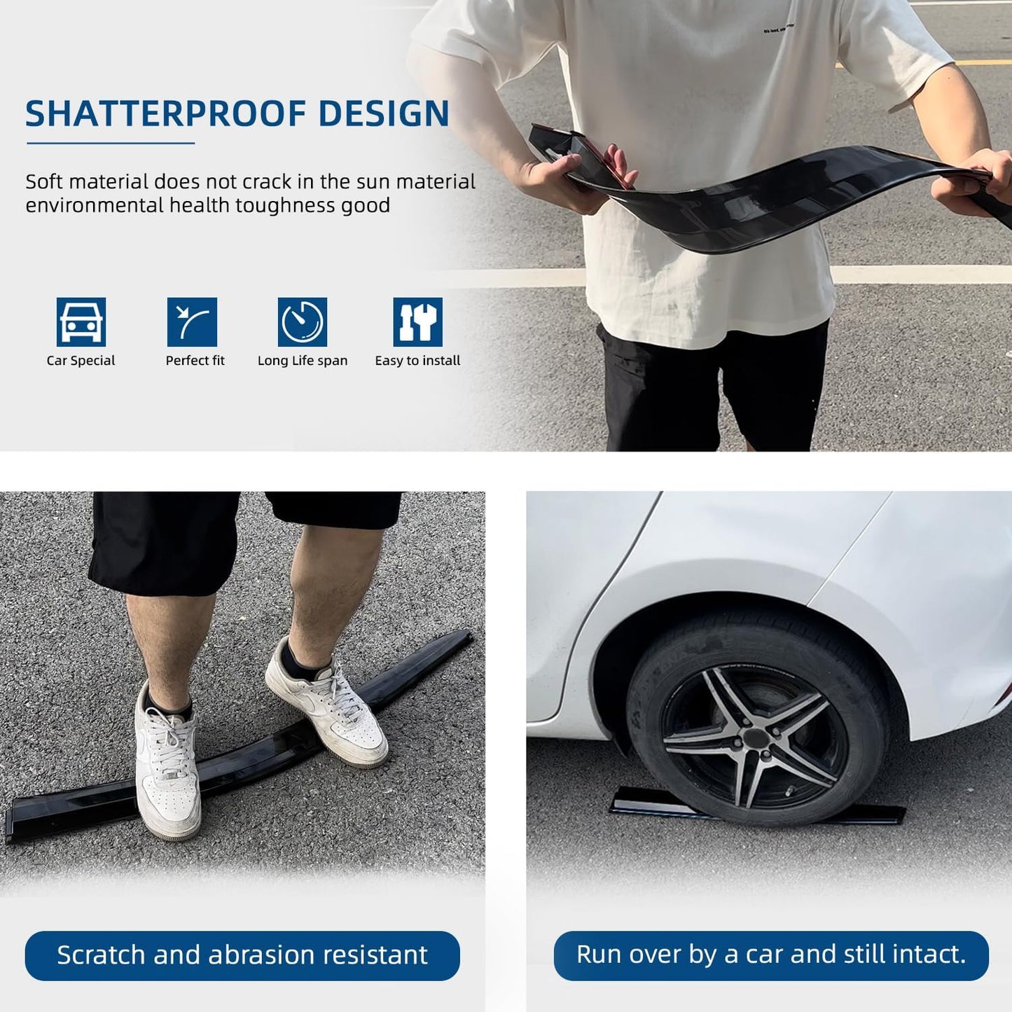 Set of 4 Front+Rear Smoke Sun/Rain Guard Outside Mount Tape-On Acrylic Window Visors Compatible with 00-04 Xterra