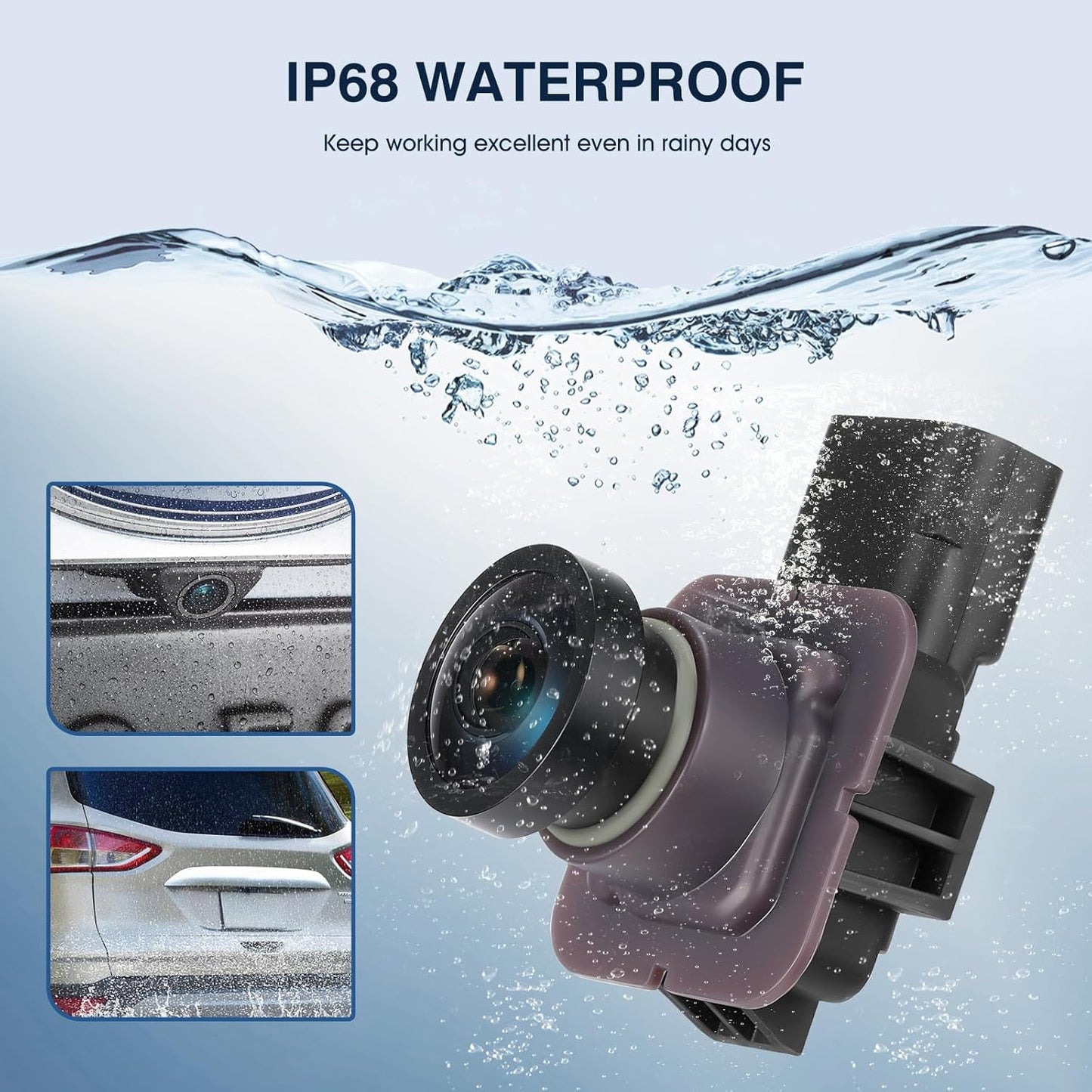 Rear View Backup Reverse Camera Compatible with Ford Escape 2014 2015 2016, Safety Parking Back Up Assist Camera OE Number GJ5T19G490AD GJ5T-19G490-AB EJ5Z-19G490-A